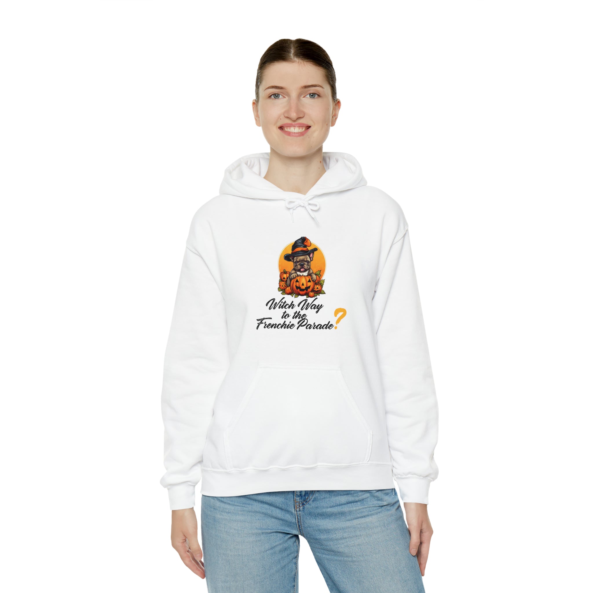 French Bulldog Halloween Fleece Hoodie for Bulldog Owners-fadou