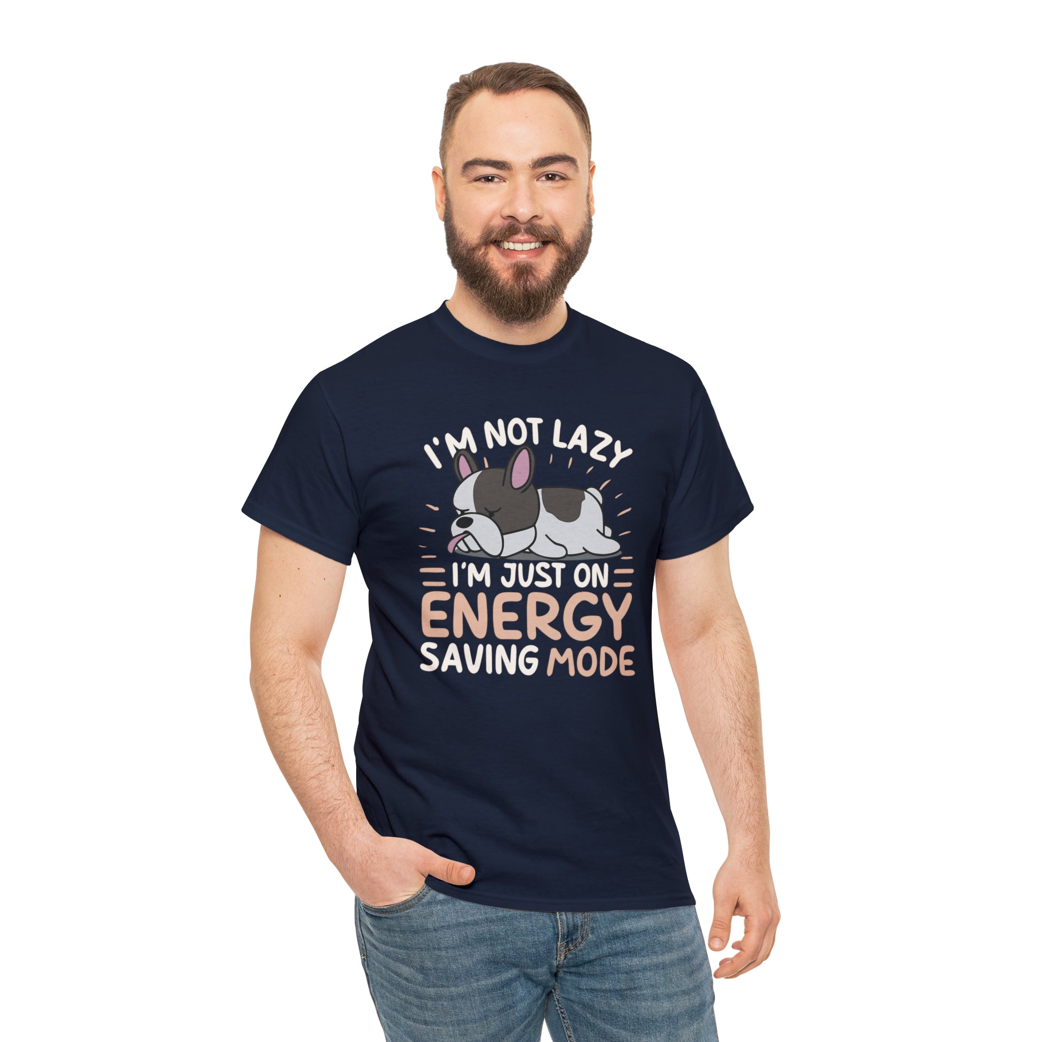 Im Not Lazy - Unisex Cotton T-Shirt for Dog Moms & Dads-fadou