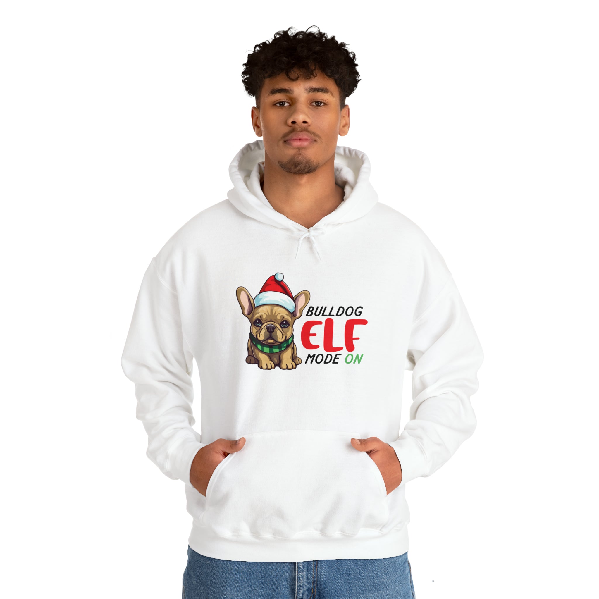 ELF French Bulldog Cotton Sweatshirt for Bulldog Owners-fadou