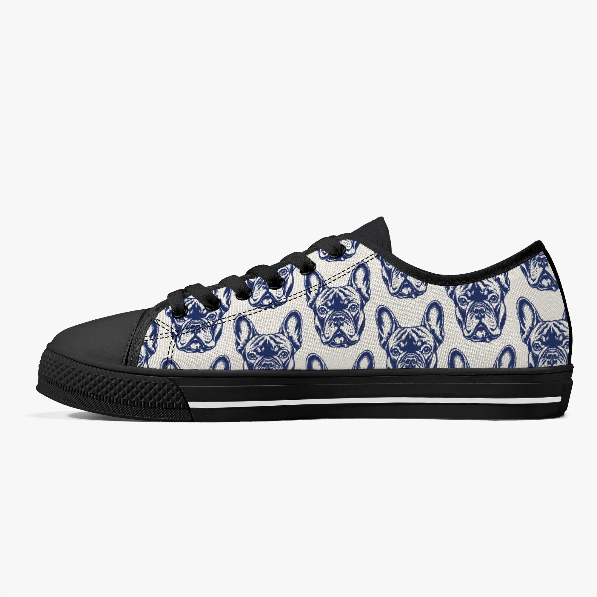 French Bulldog Classic Classic Sneakers for Everyday Wear-fadou