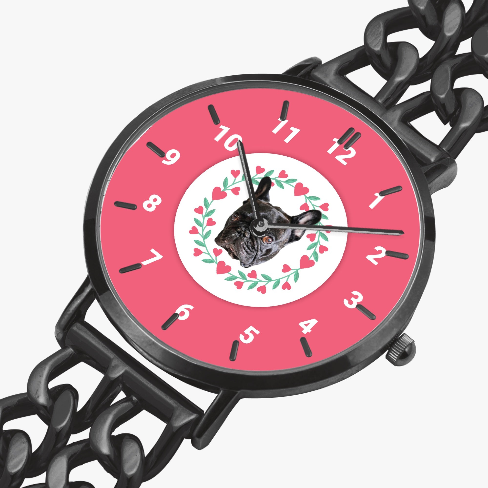 Rowdy Personalized Fashion Wristwatch for Dog Park Days-fadou