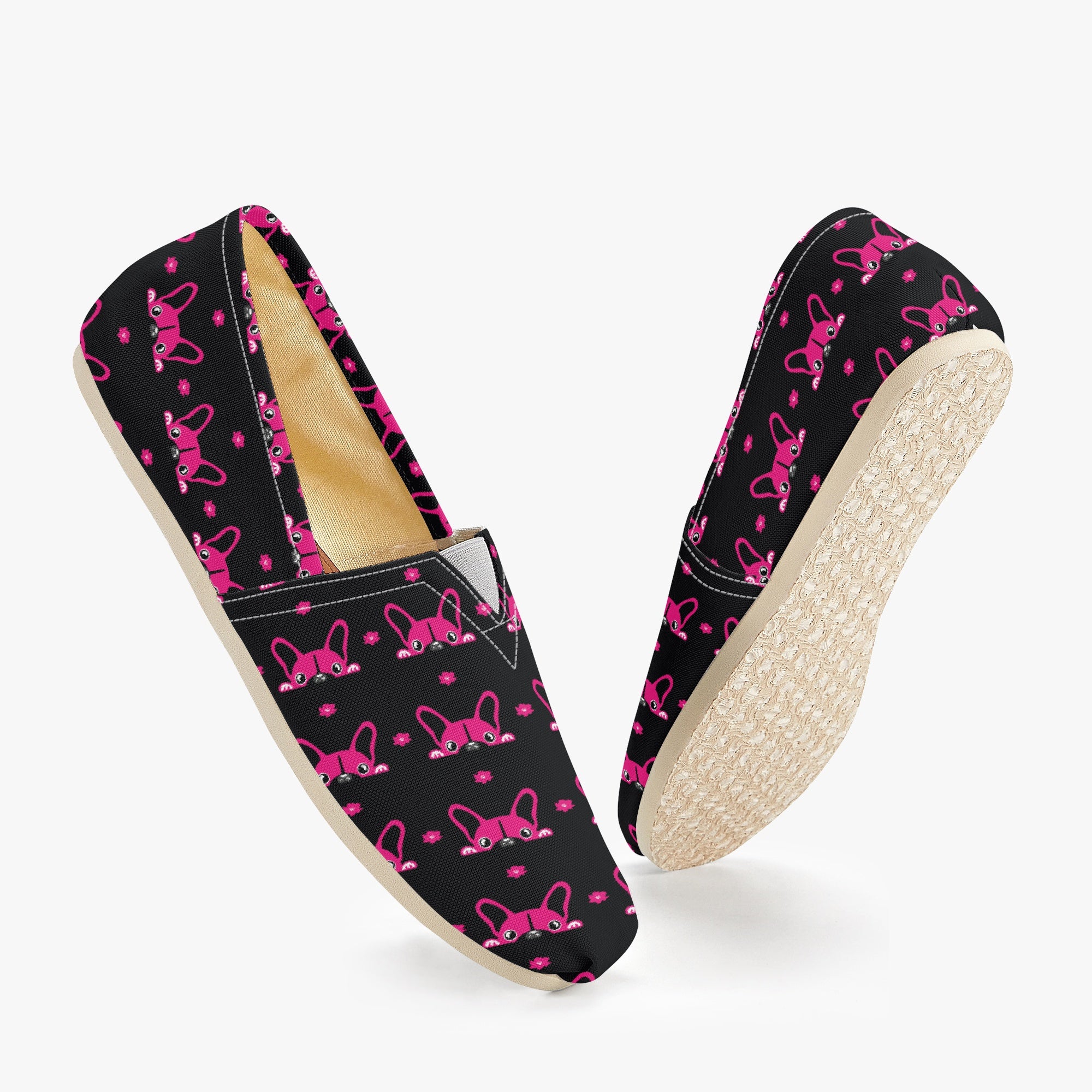 French Bulldog Casual Casual Footwear for Dog Park Days-fadou