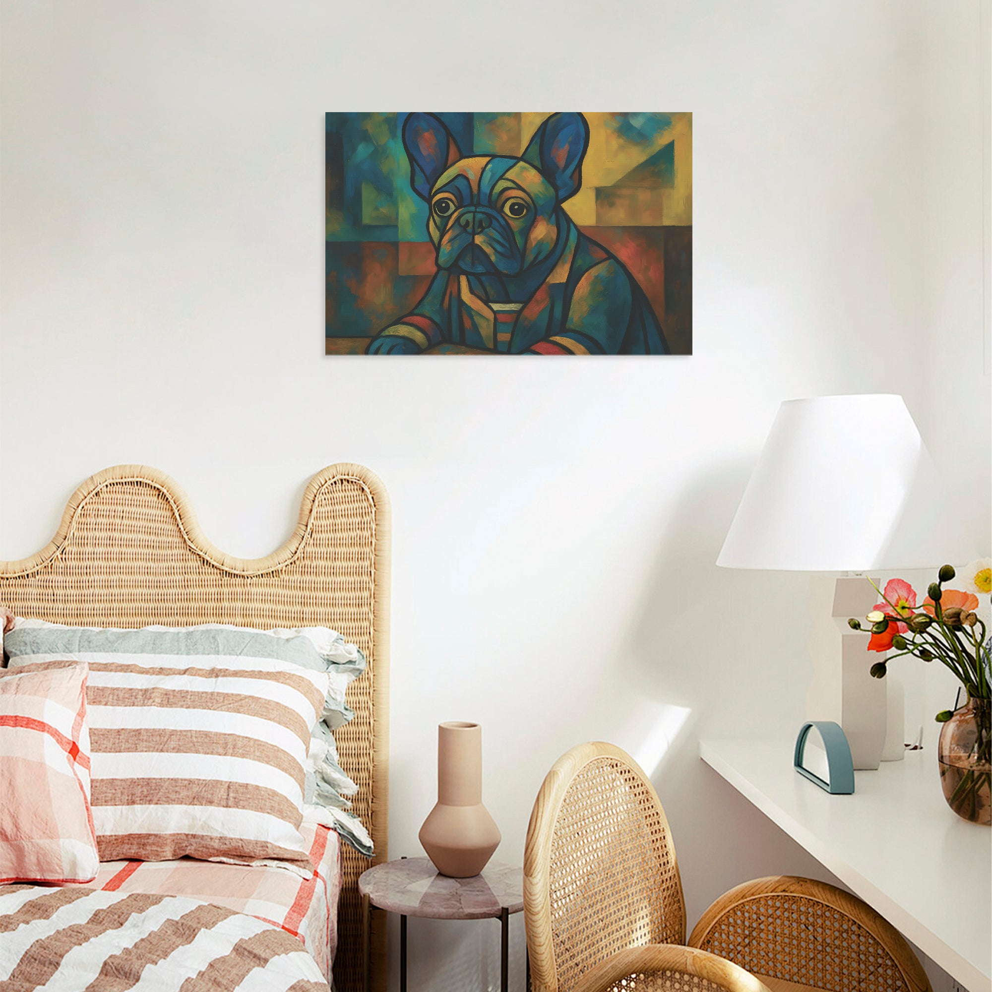 Frenchie Adorable Decorative Canvas for Dog Moms & Dads-fadou