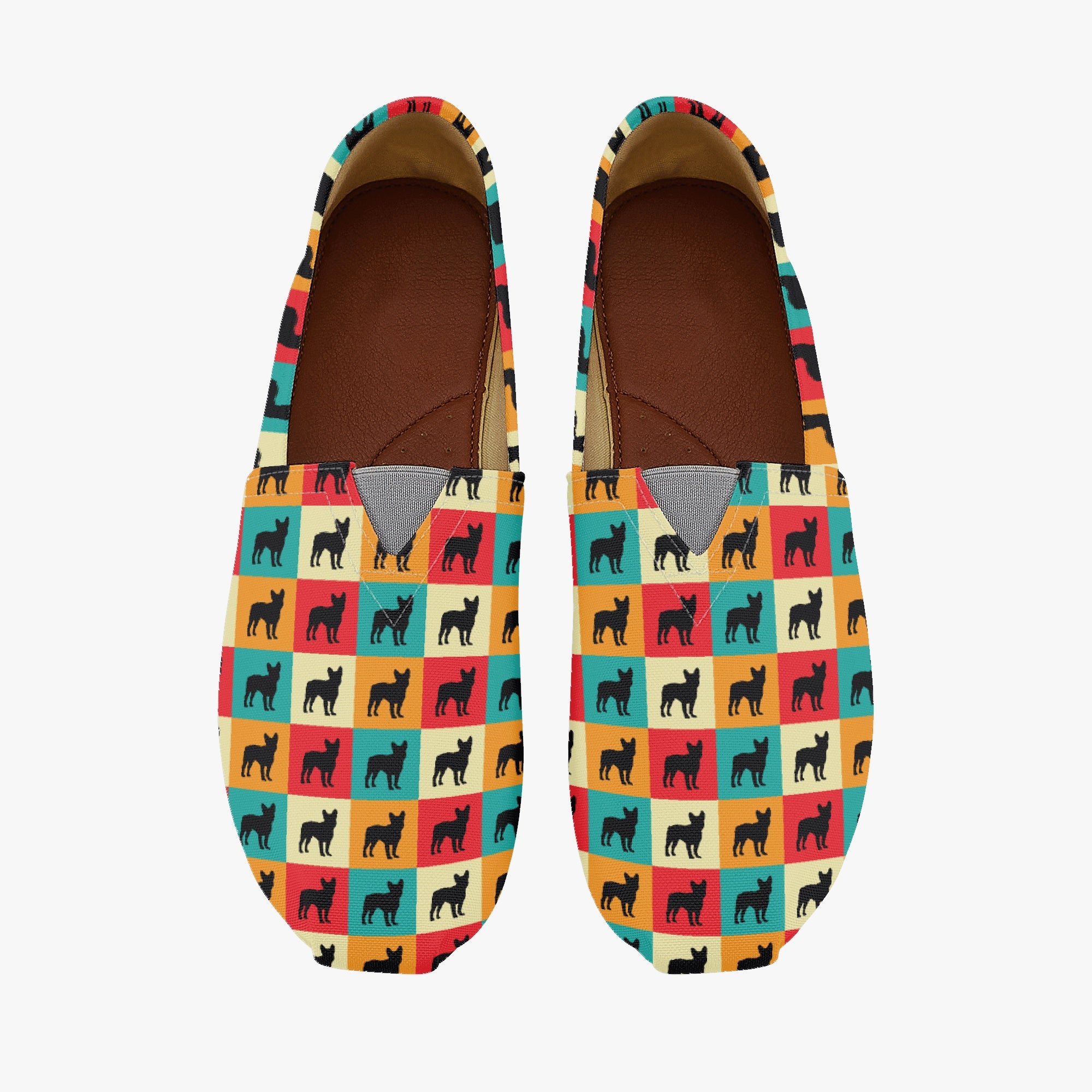Periwinkle Casual High-Top Shoes for Frenchie Enthusiasts-fadou