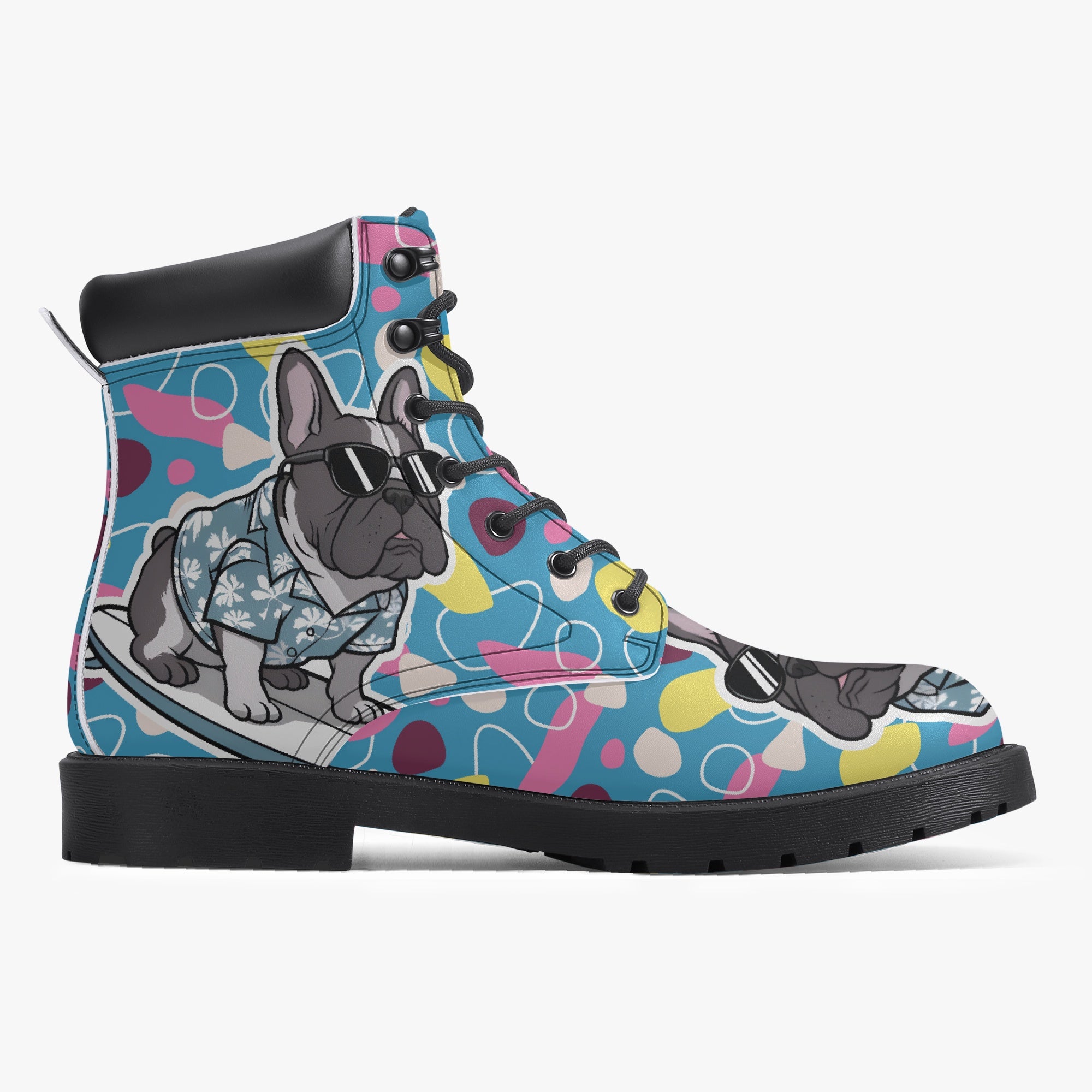 French Bulldog Leather Ankle Booties for Bulldog Owners-fadou