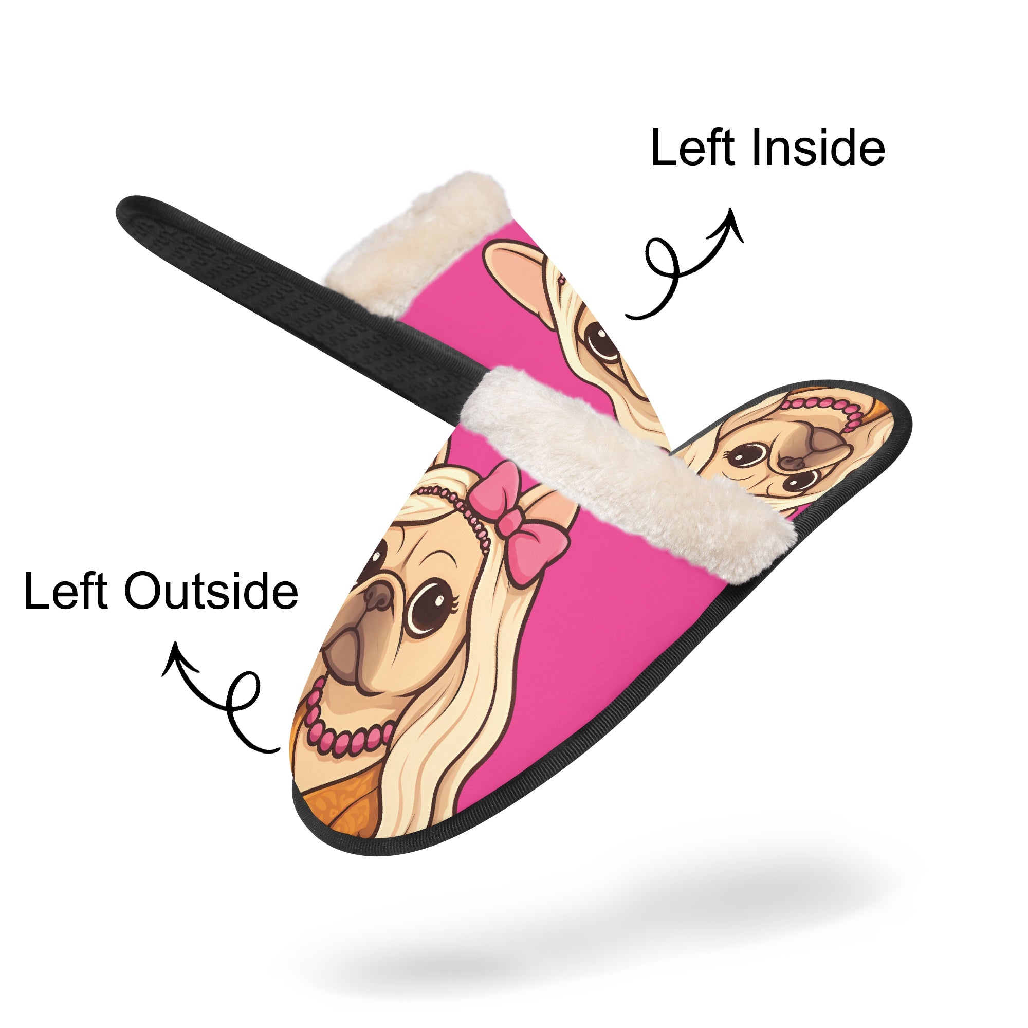 Frenchie Winter Soft House Shoes for Frenchie Enthusiasts-fadou