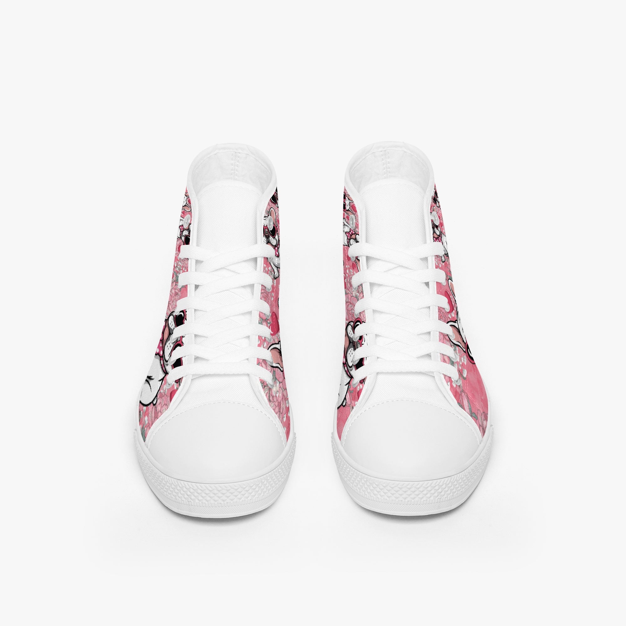 High-Top Classic Casual Footwear for Frenchie Enthusiasts-fadou