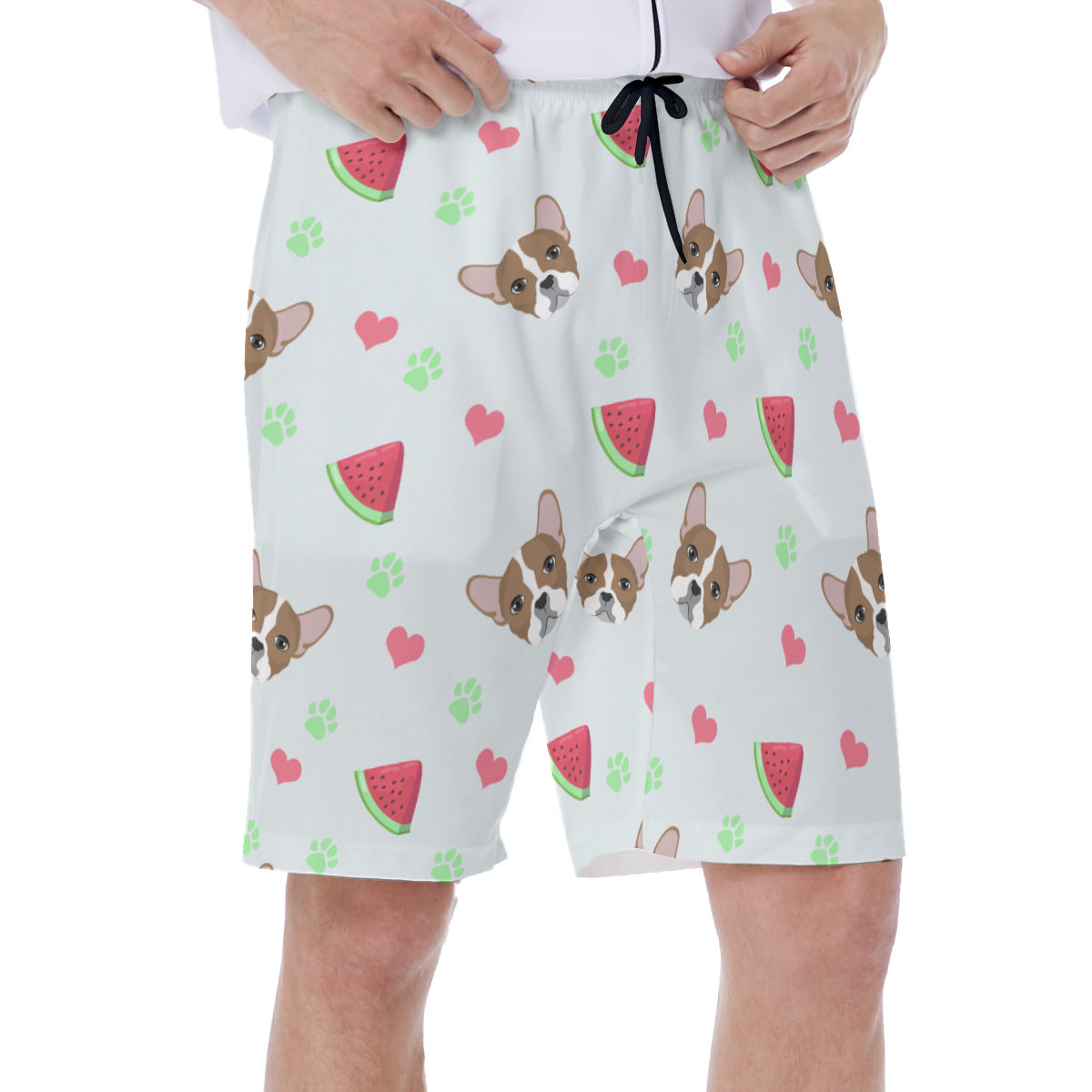 OZZY French Bulldog Board Shorts for Frenchie Enthusiasts-fadou