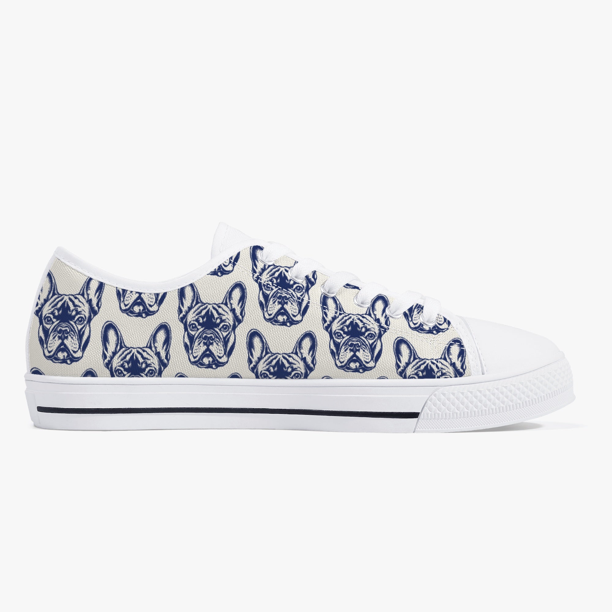 French Bulldog Classic Classic Sneakers for Everyday Wear-fadou