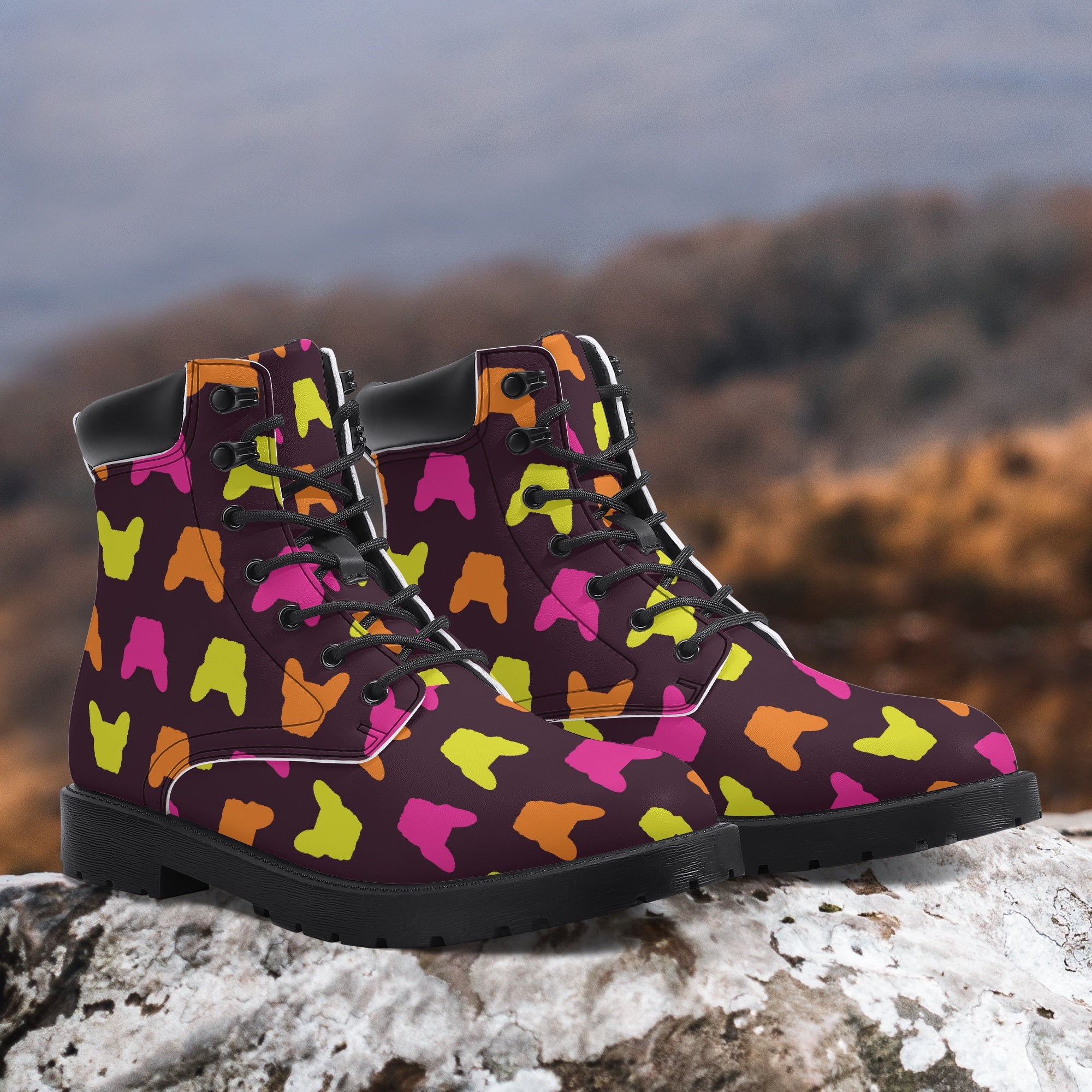 Philippe Leather Fashion Boots for Frenchie Enthusiasts-fadou