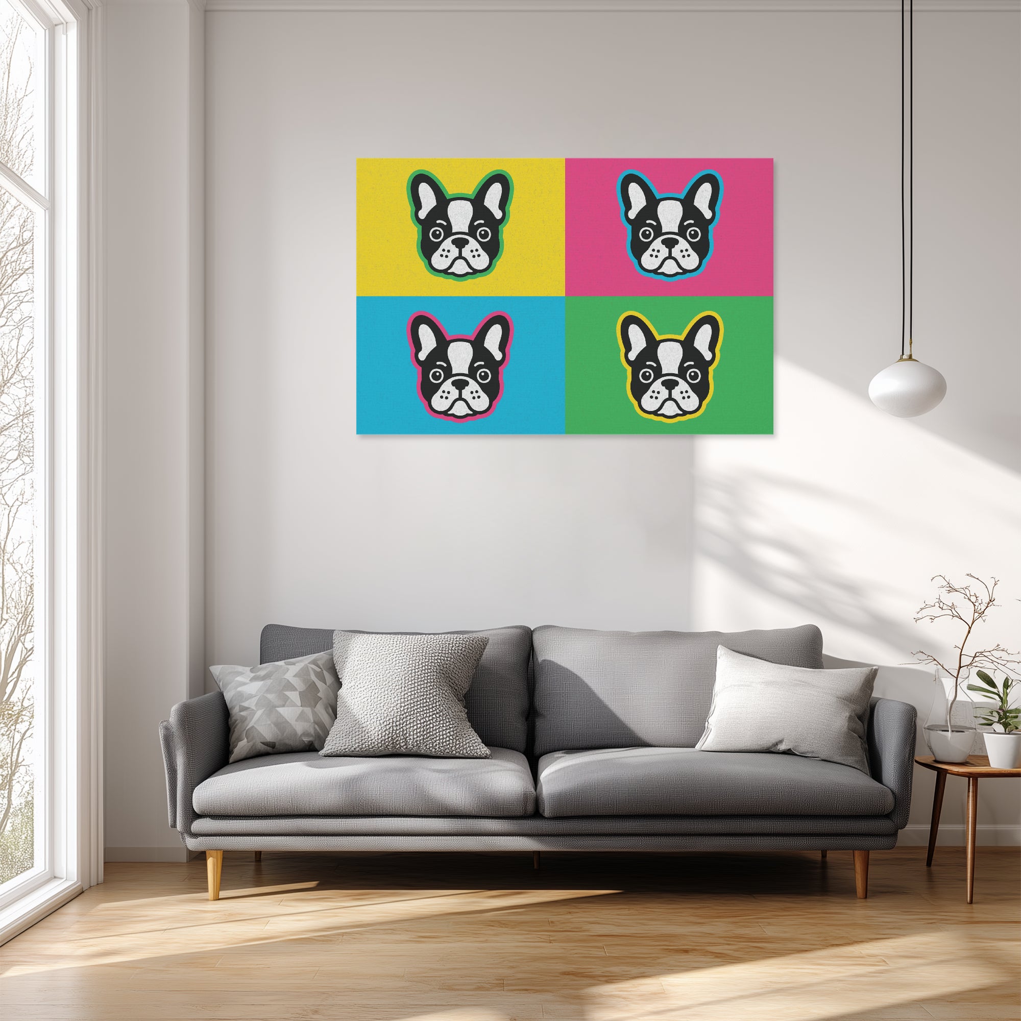 French Bulldog Adorable Decorative Canvas for Dog Park Days-fadou
