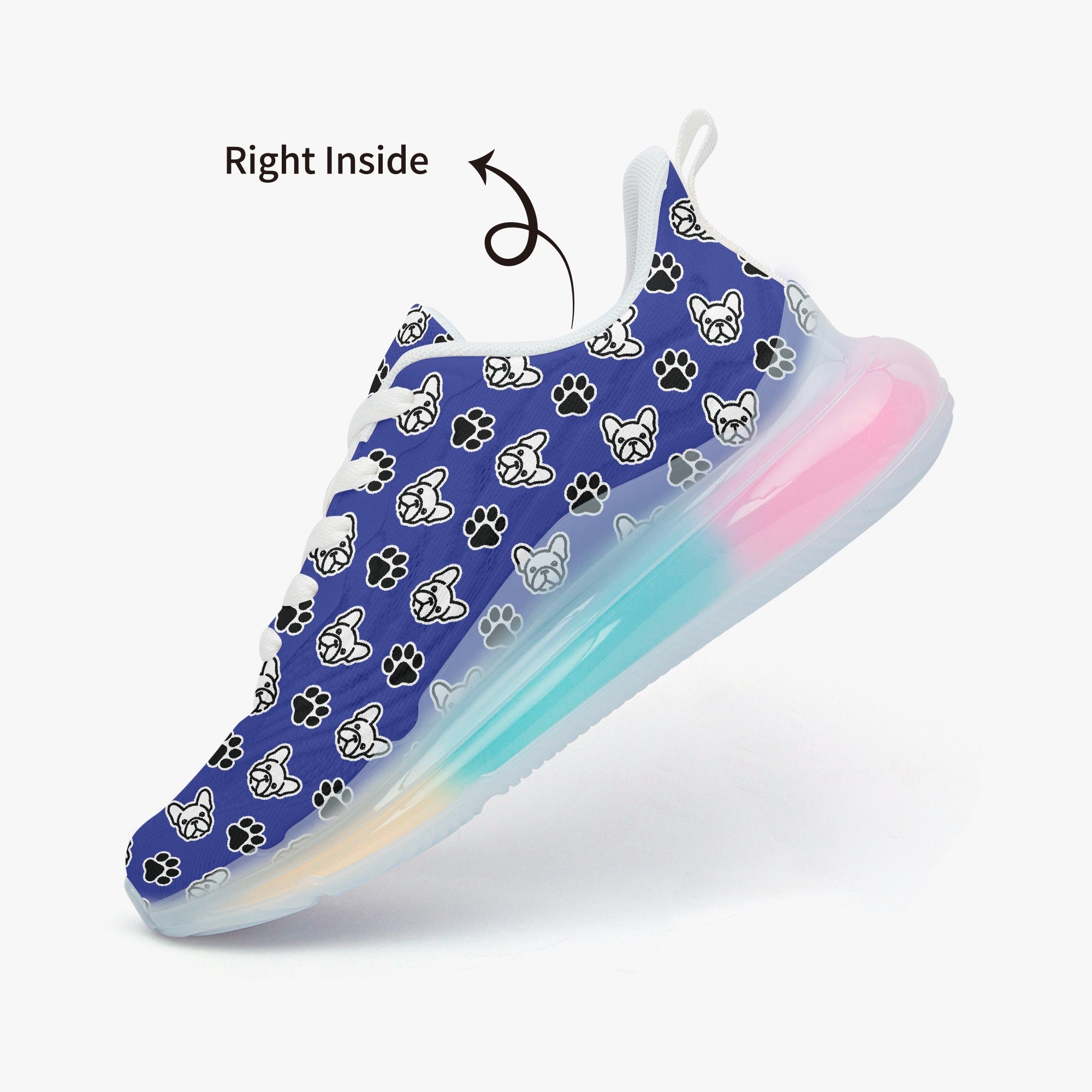 French Bulldog Lightweight High-Top Shoes for Frenchie Fans-fadou