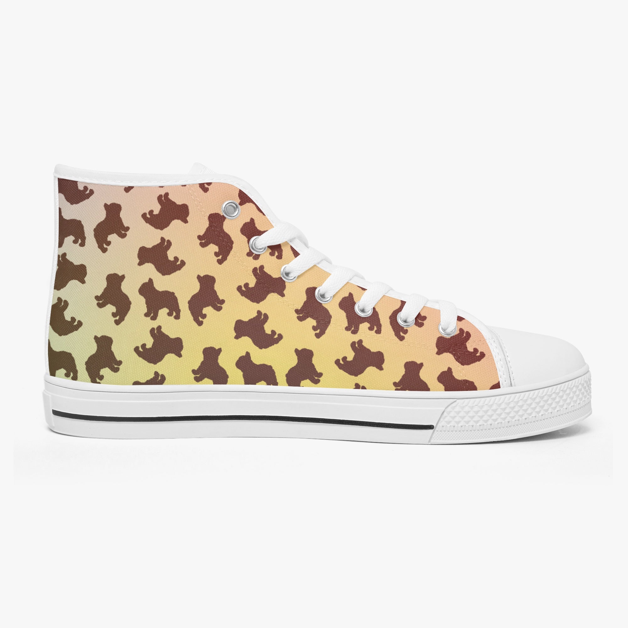Mookie Classic Canvas Sneakers for Frenchie Enthusiasts-fadou