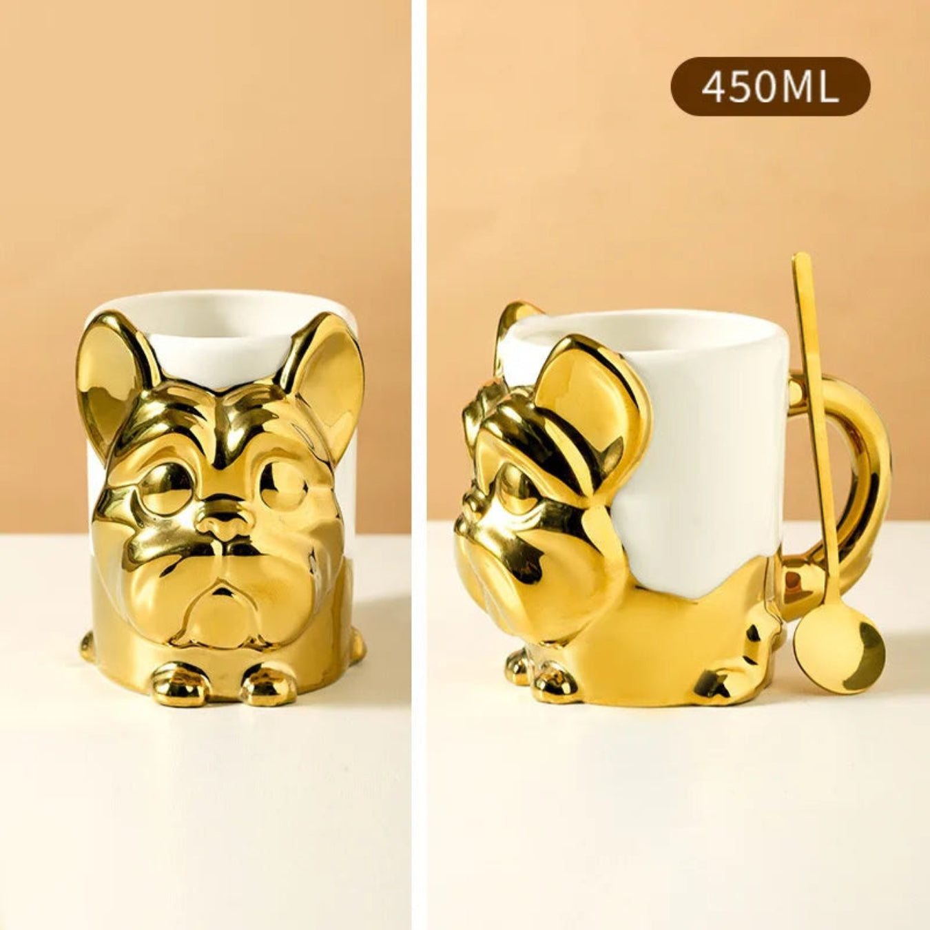 French Bulldog Ceramic Morning Coffee Cup for Dog Moms & Dads-fadou