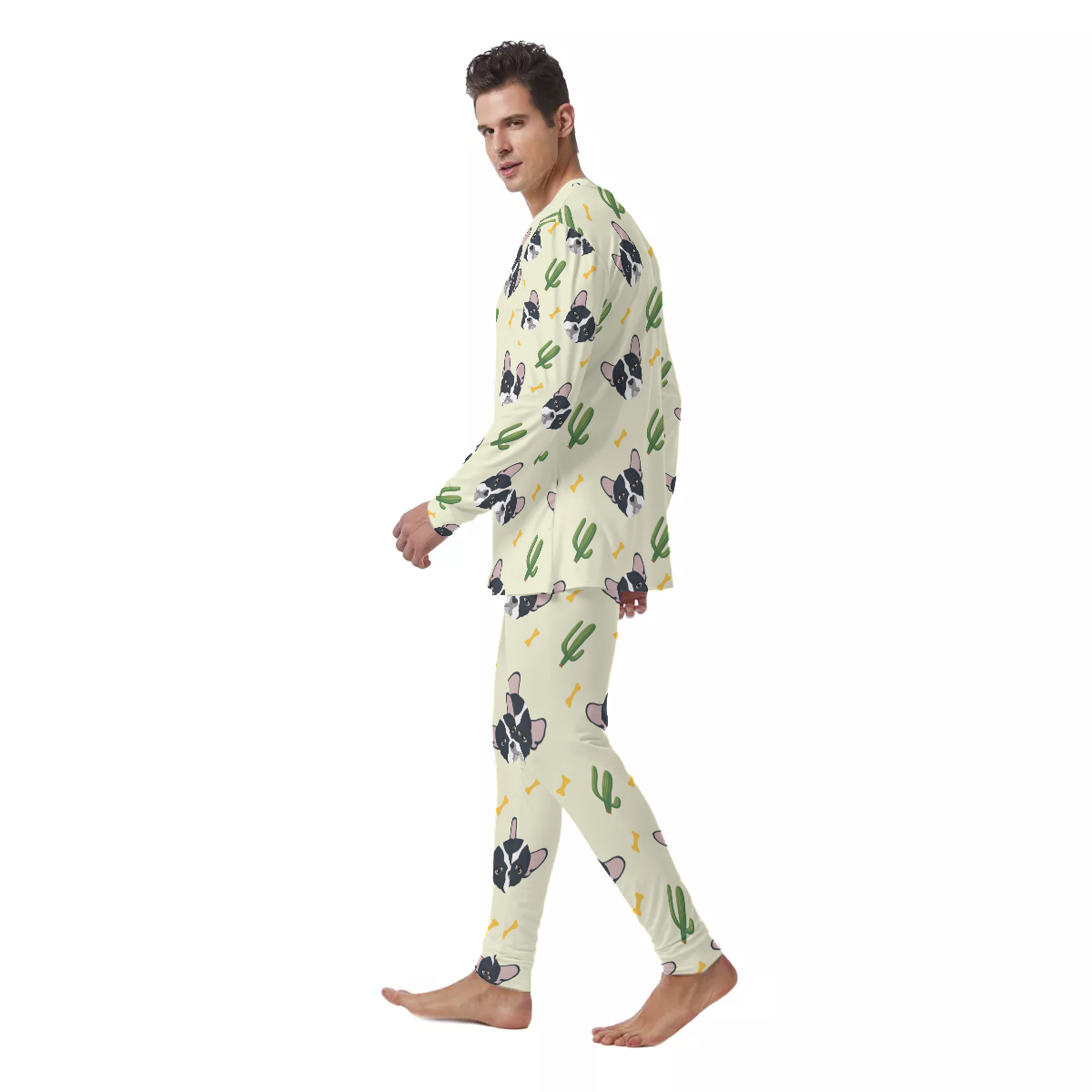 MAC French Bulldog Cotton Pajamas for Frenchie Enthusiasts-fadou