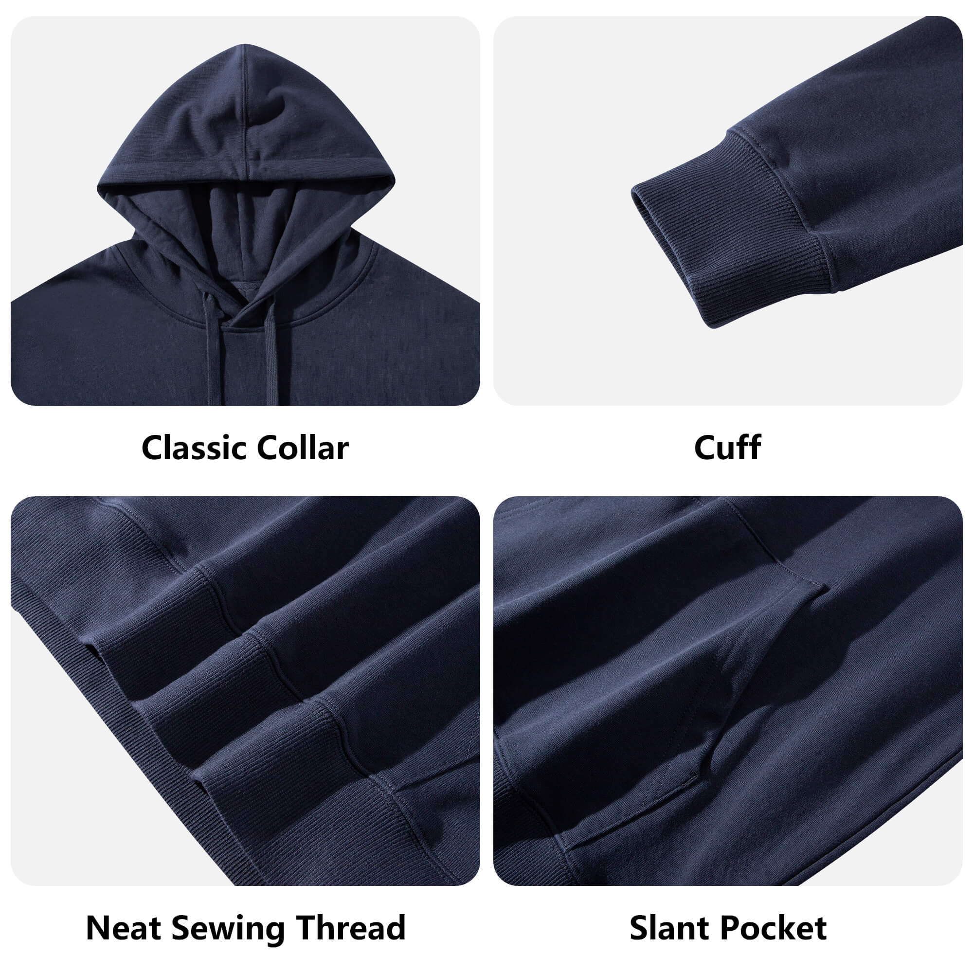 French Bulldog Cotton Fleece Hoodie for French Bulldogs-fadou