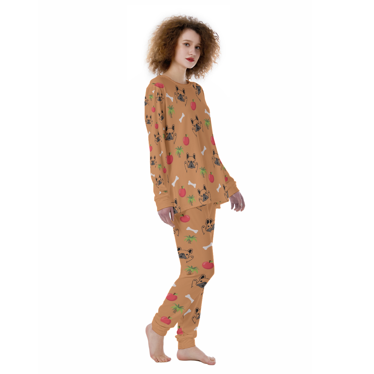 ATHENA French Bulldog Cozy Pajama Set for Bulldog Owners-fadou