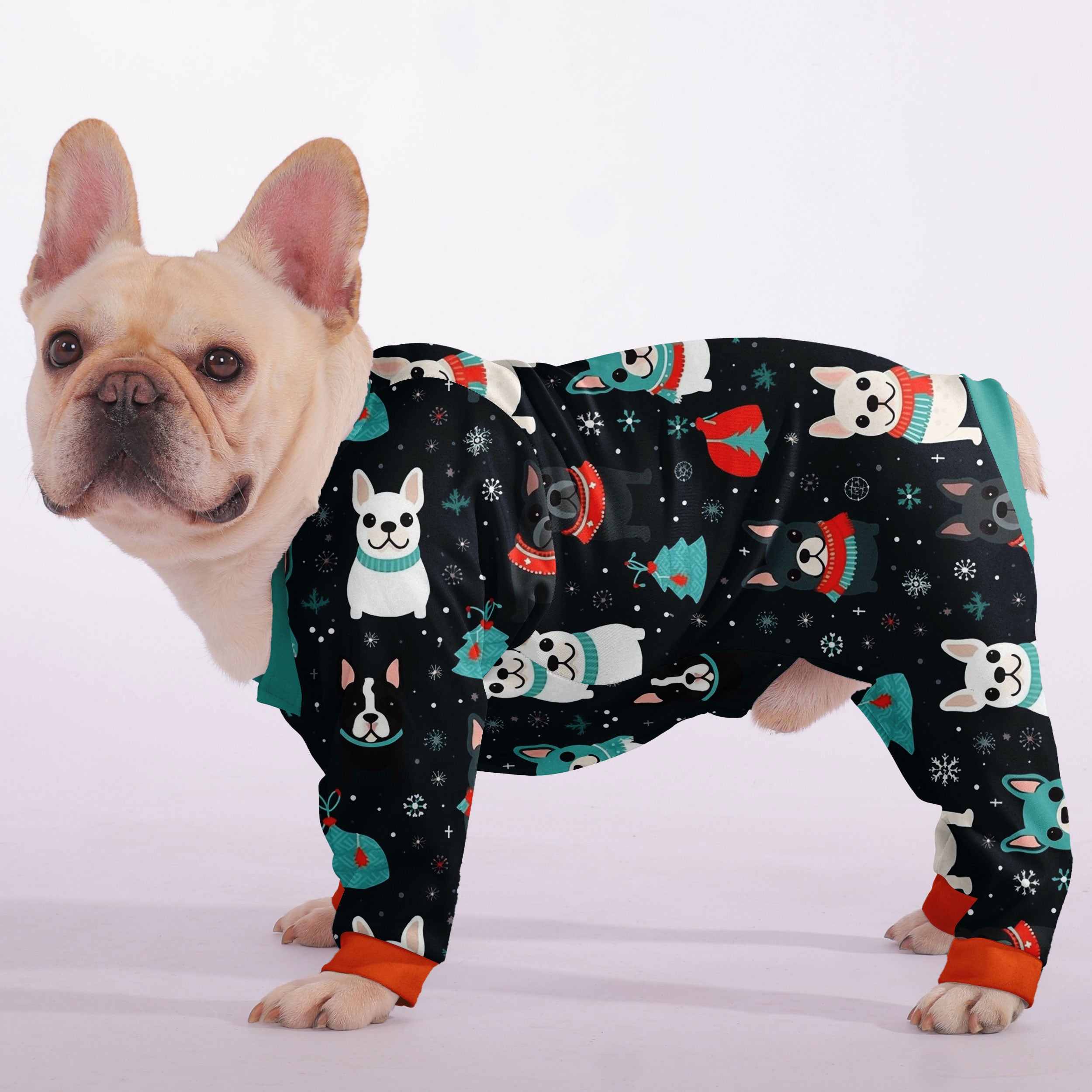 French Bulldog Stylish Pet Sleepwear for Travel Comfort-fadou