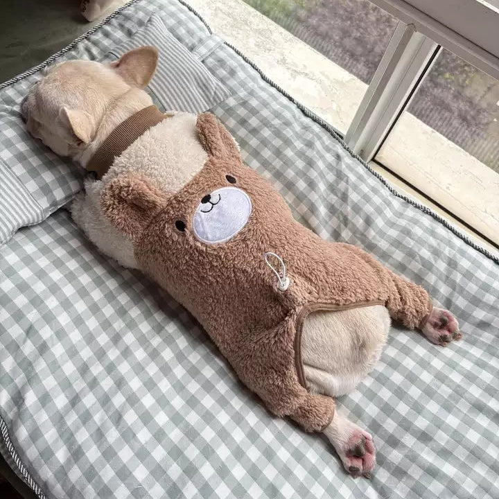 French Bulldog Padded Warm Outerwear for Travel Comfort-fadou