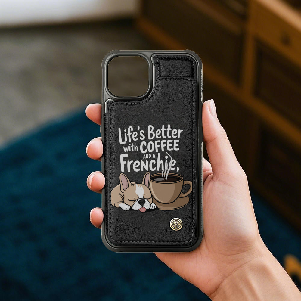 Gus - Leather Wallet Case for for Iphone & Samsung for Everyday Wear-fadou