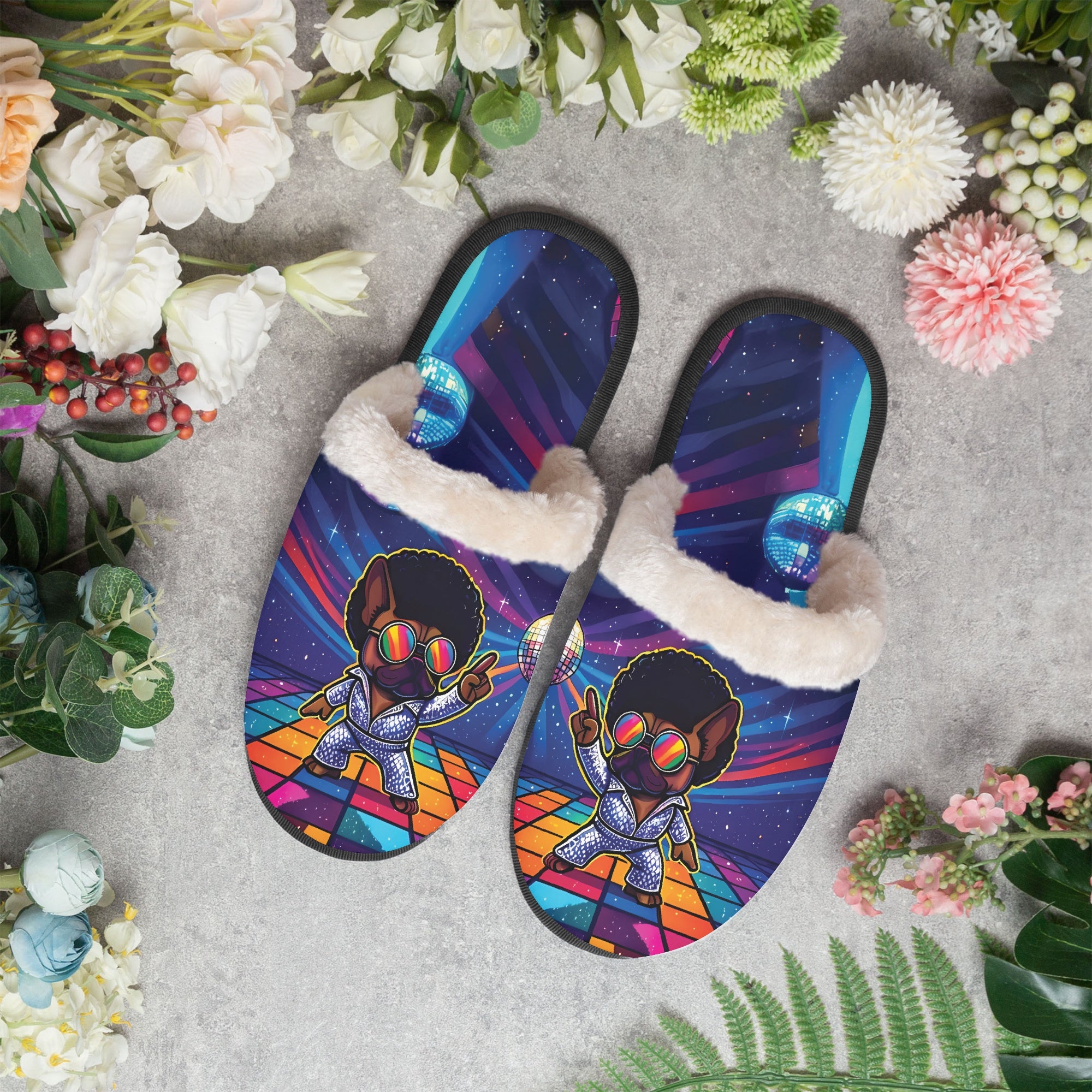 French Bulldog Winter Cozy Slippers for Frenchie Enthusiasts-fadou