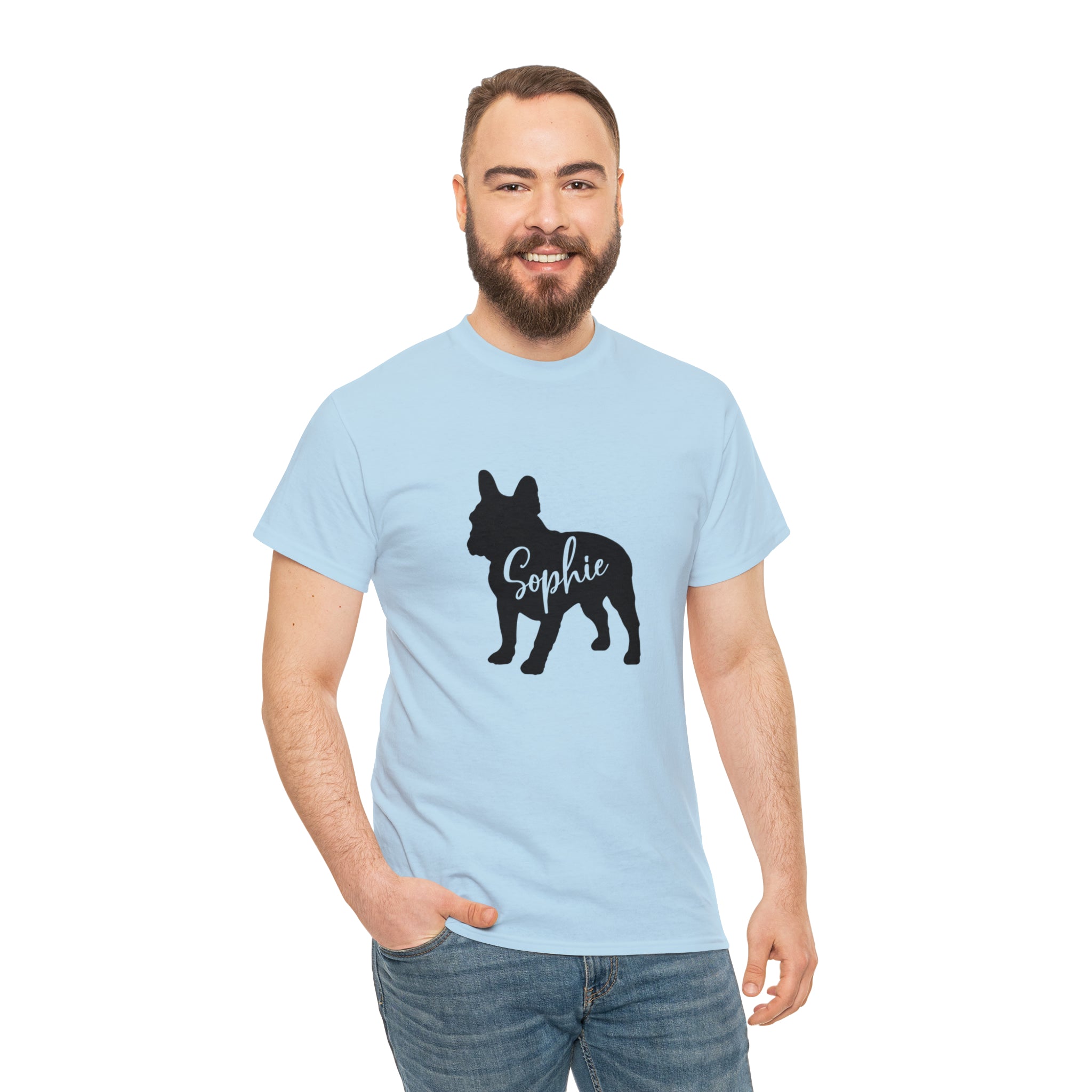 Unisex Personalized Dog Lover Tee for Frenchie Enthusiasts-fadou
