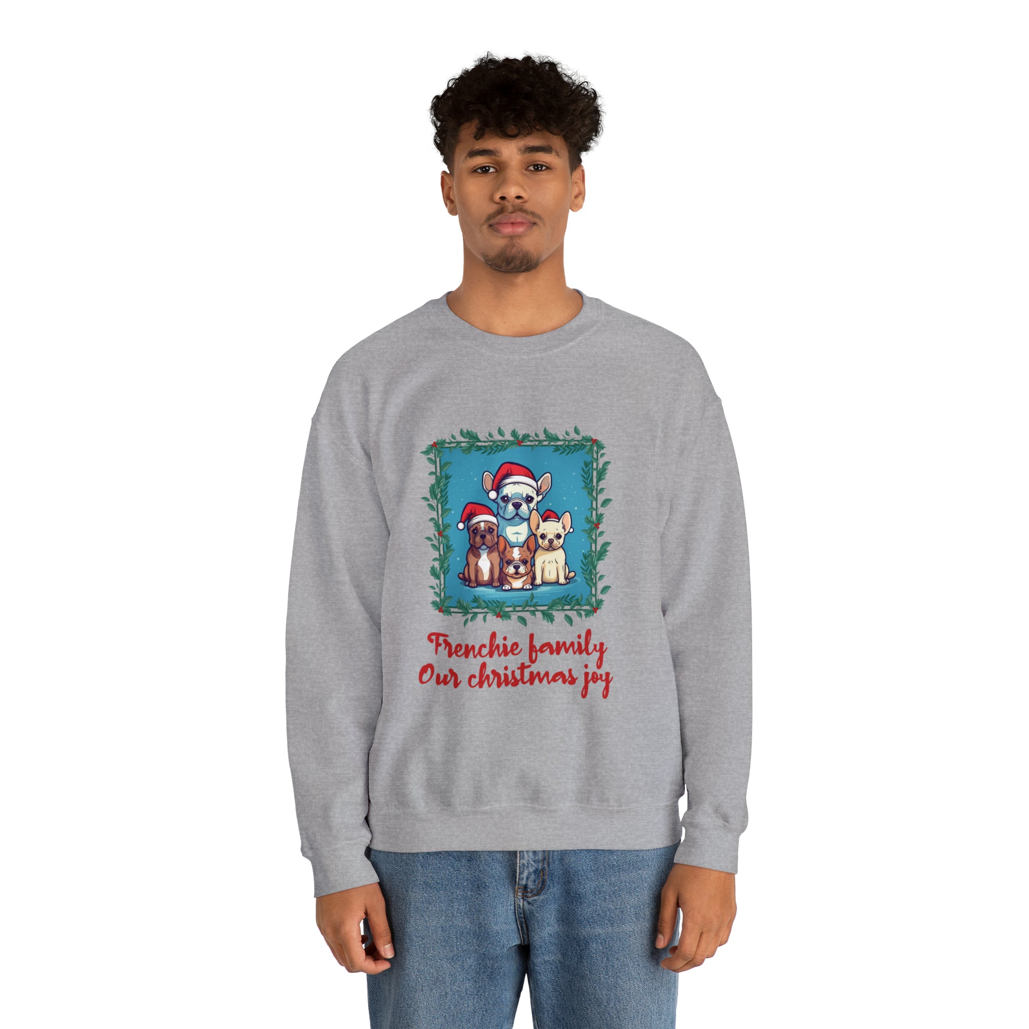 Frenchie Family Sweater - Unisex Sweatshirt for Travel Comfort-fadou