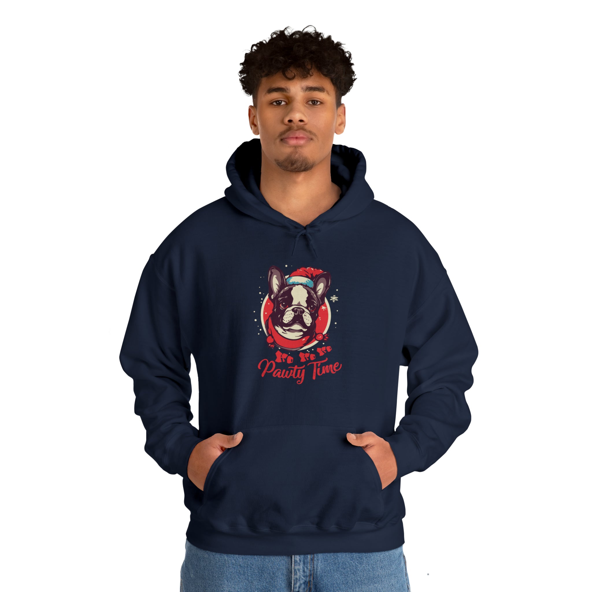Pawty French Bulldog Dog Mom Hoodie for Dog Moms & Dads-fadou