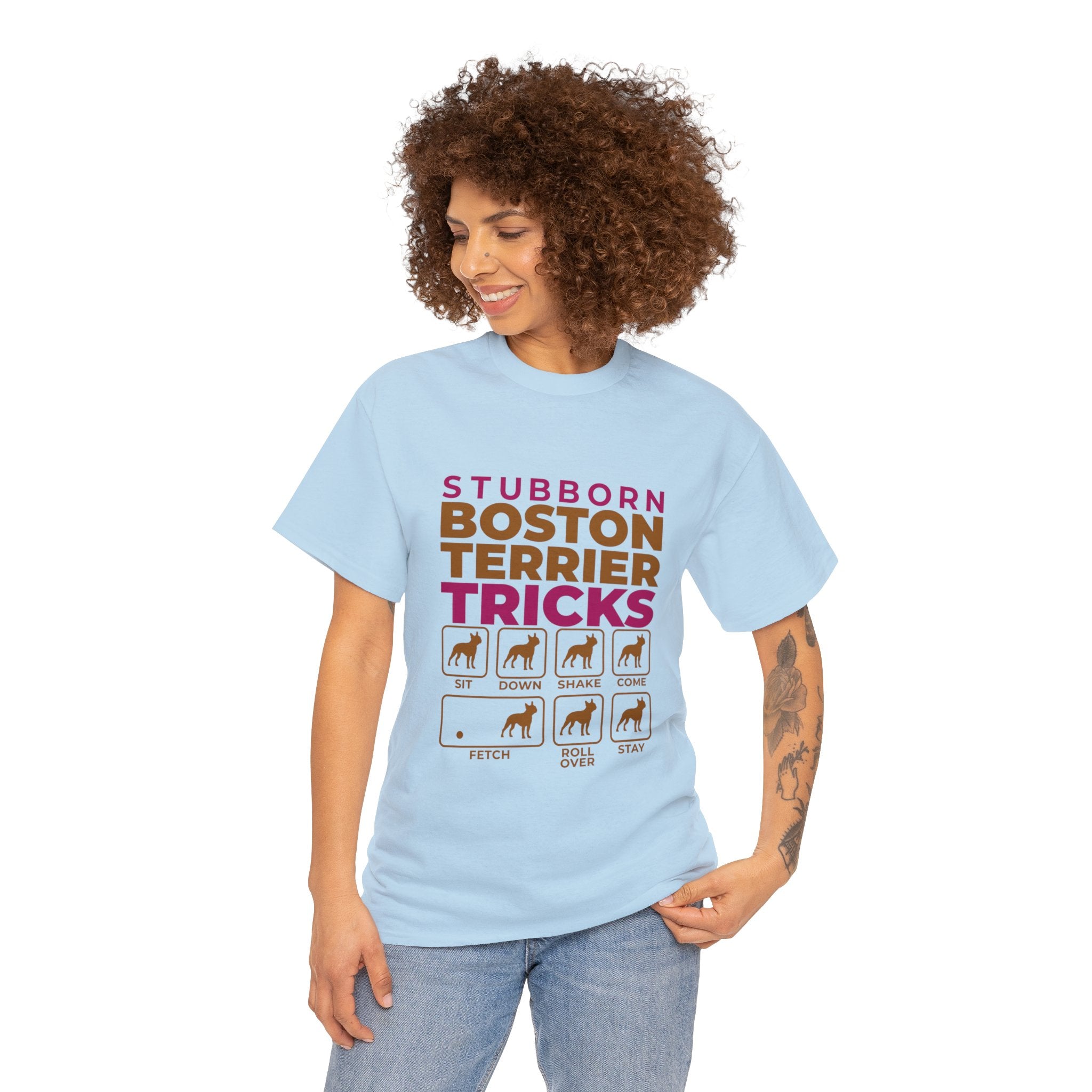Beau - Unisex Tshirts for Boston Terrier Lovers for Bulldog Owners-fadou