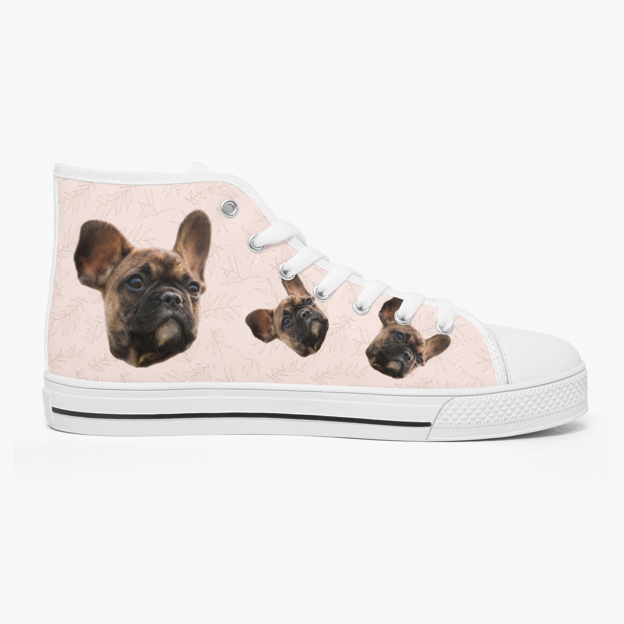 Classic Personalized Canvas Sneakers for Dog Moms & Dads-fadou