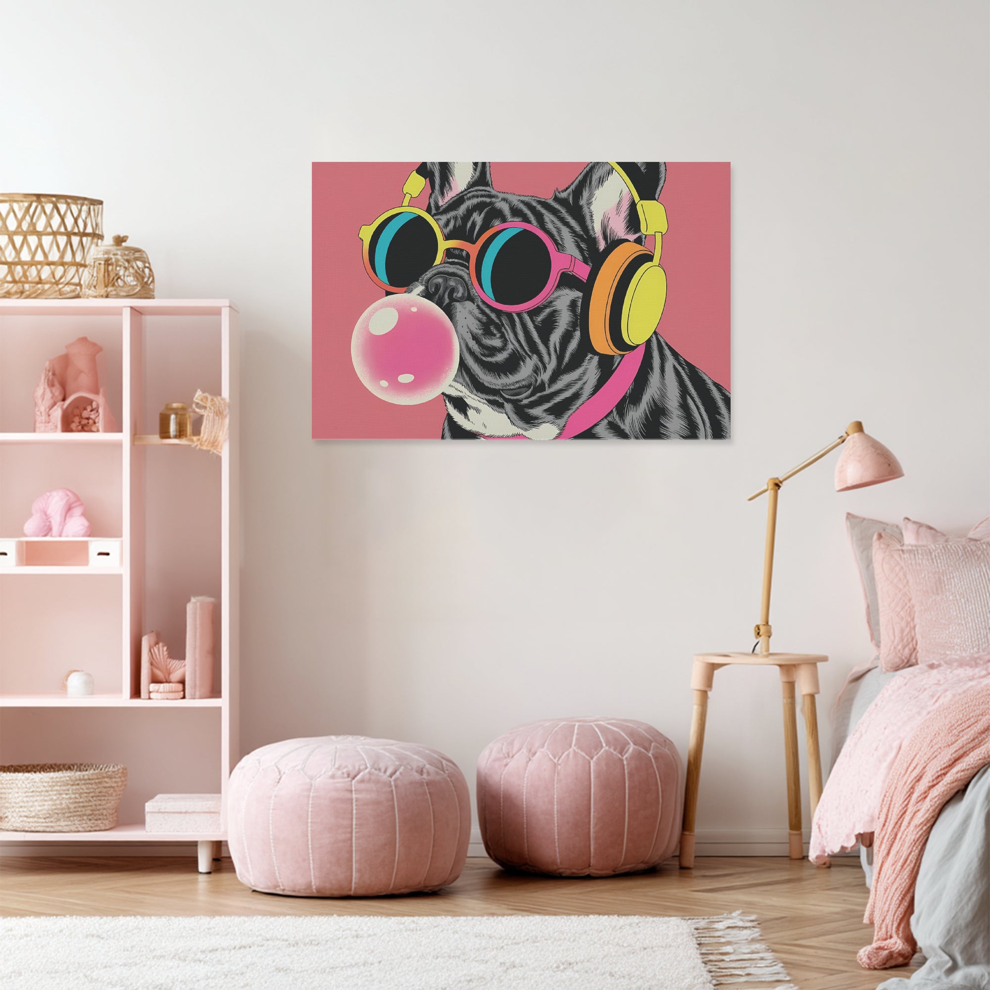 French Bulldog Adorable Decorative Canvas for Frenchie Enthusiasts-fadou