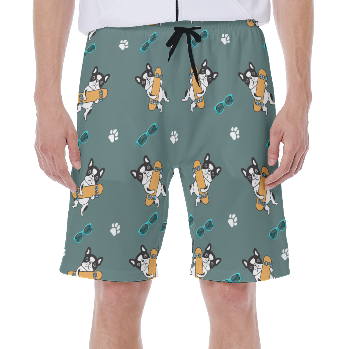 WALTER French Bulldog Beach Shorts for Frenchie Enthusiasts-fadou