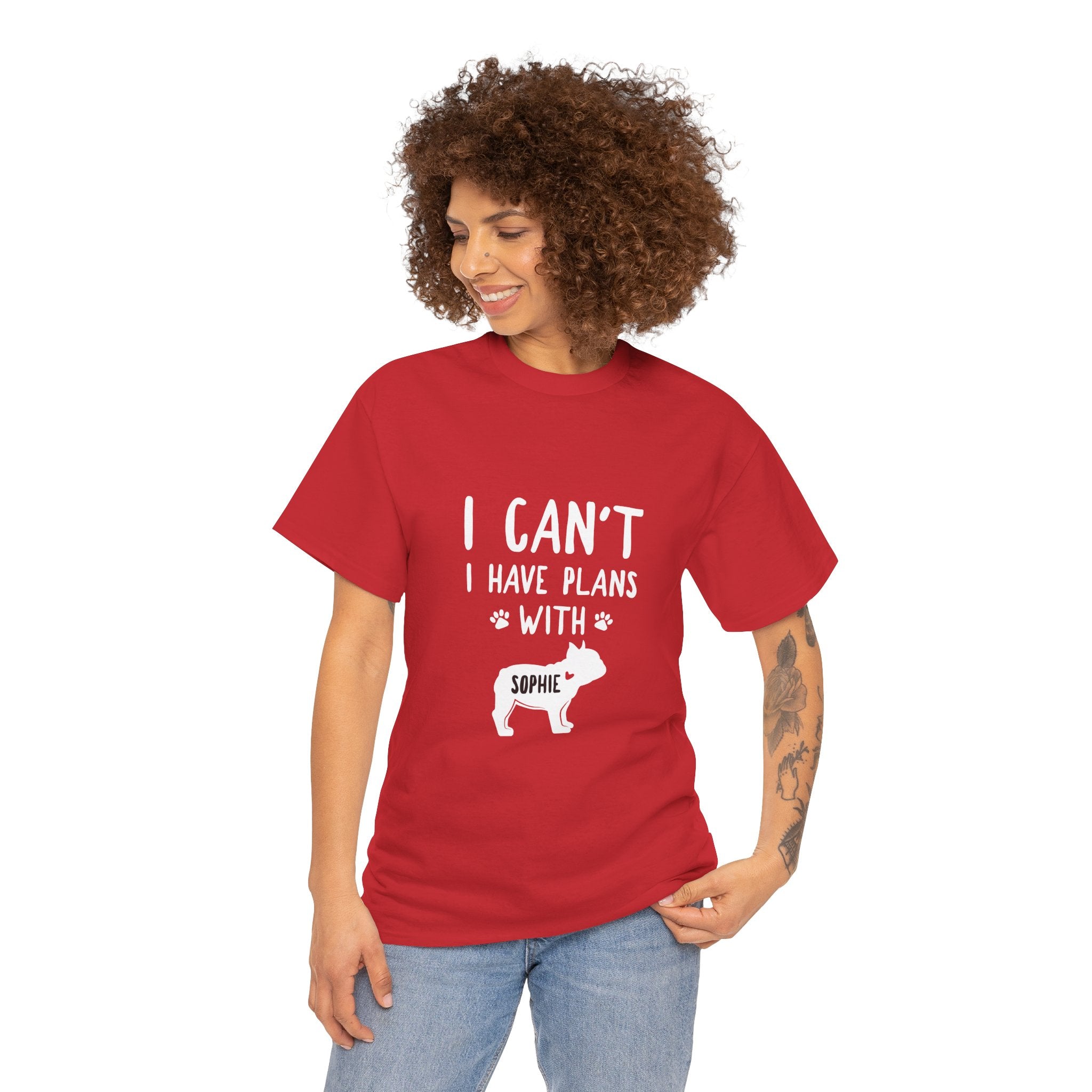 French Bulldog Custom Cotton T-Shirt for Bulldog Owners-fadou