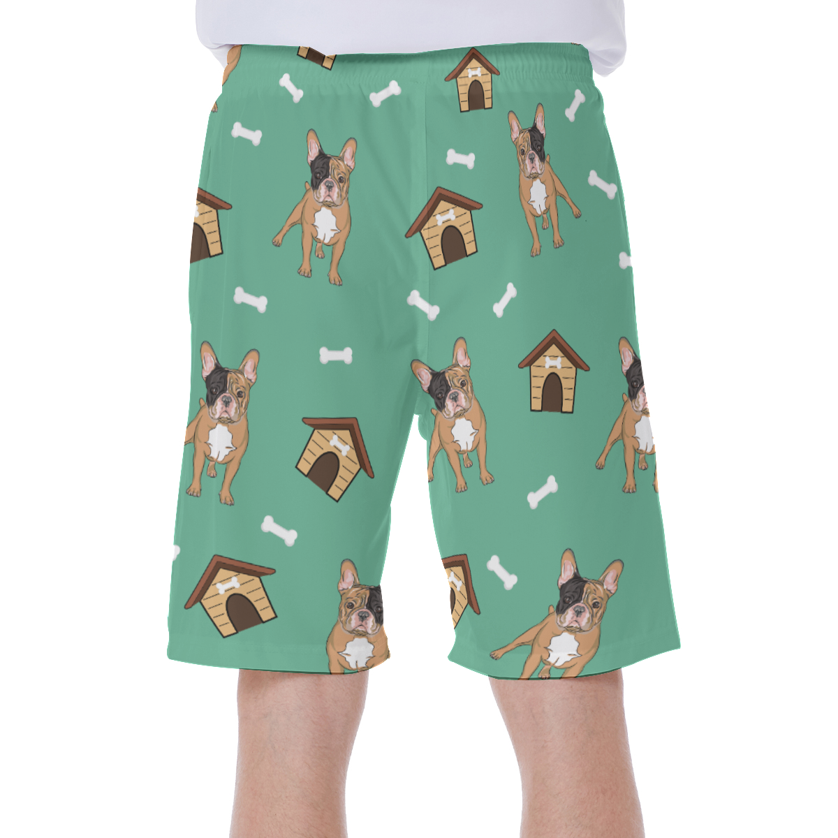 ZEUS - Men's Beach Shorts for French Bulldog Owners and Fans-fadou