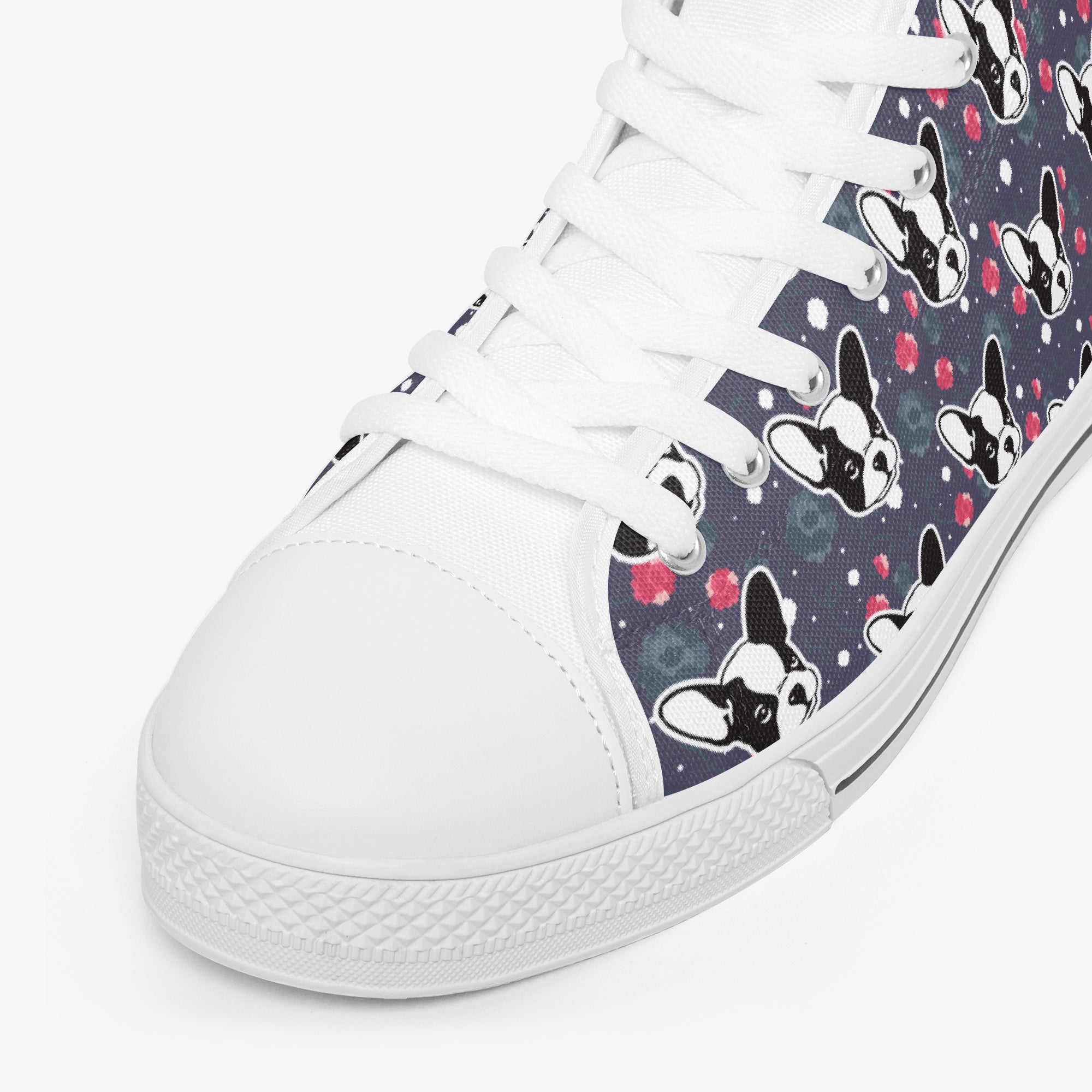 French Bulldog High-Top High-Top Shoes for Bulldog Owners-fadou