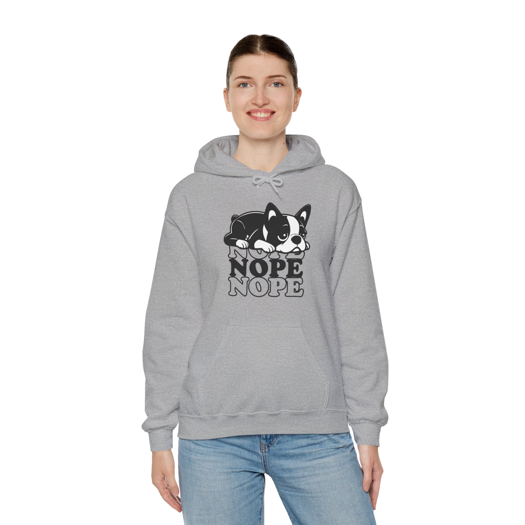 Pokey French Bulldog Fleece Hoodie for Frenchie Enthusiasts-fadou