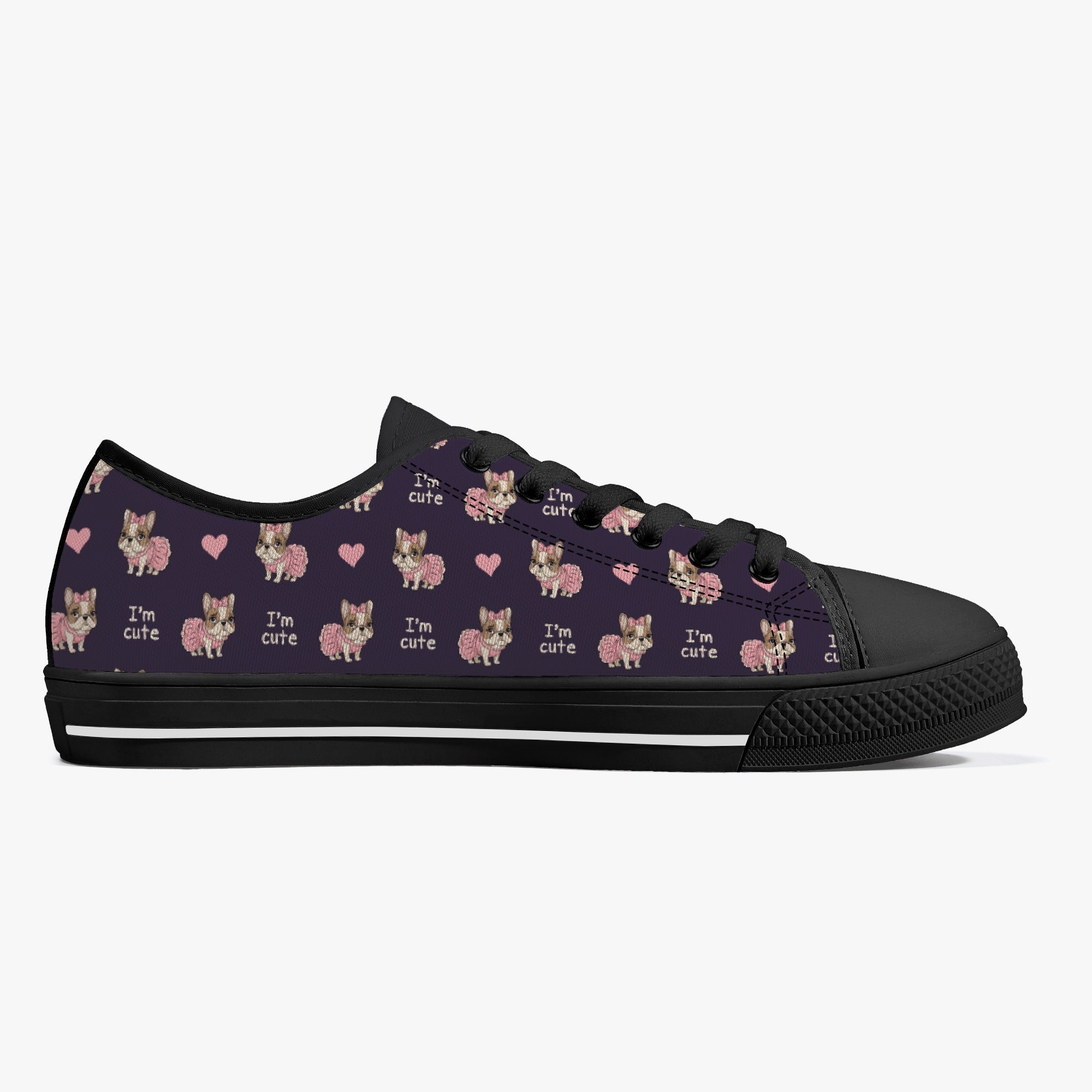 Prince Classic Canvas Sneakers for Frenchie Enthusiasts-fadou