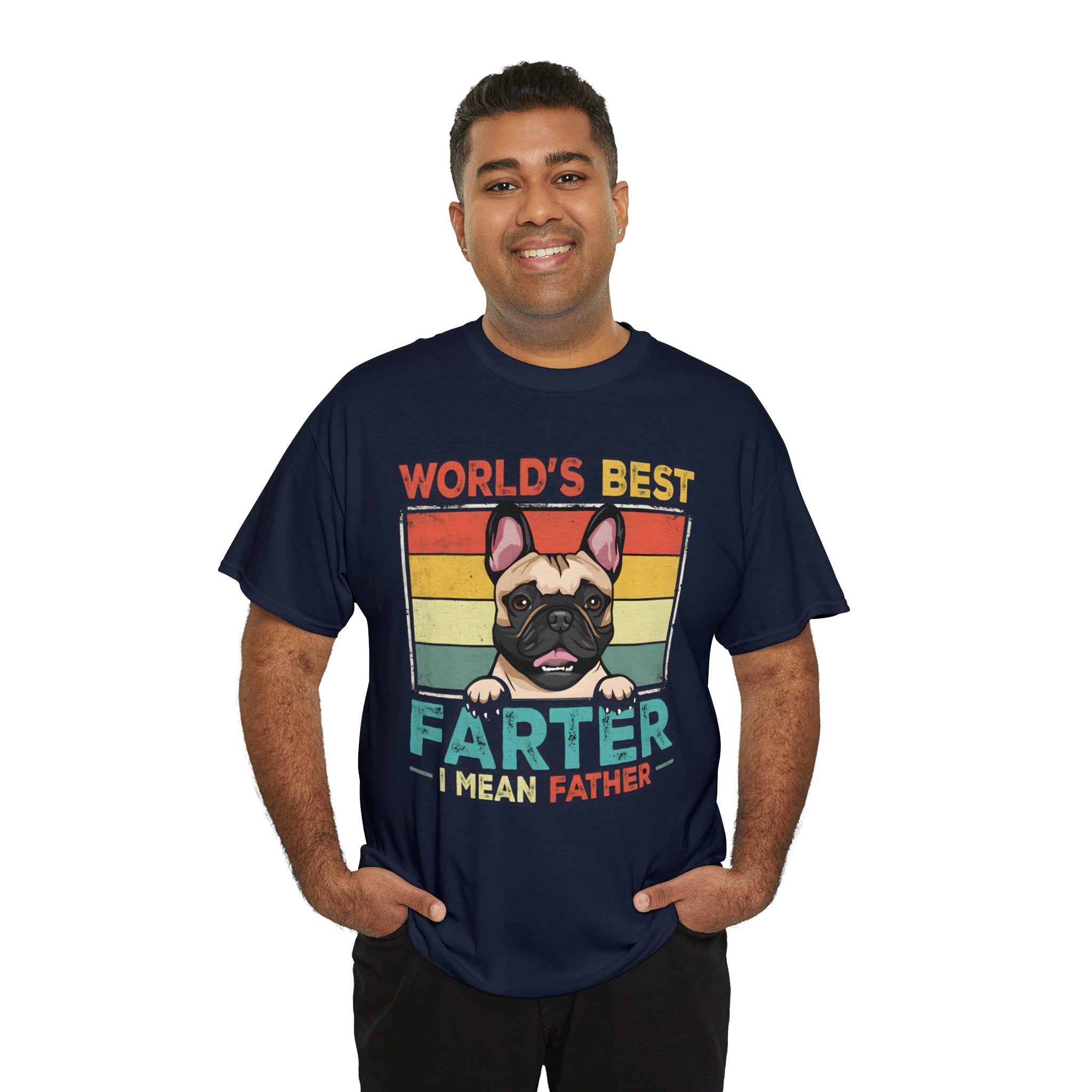 French Bulldog Cotton Cotton T-Shirt for Frenchie Enthusiasts-fadou