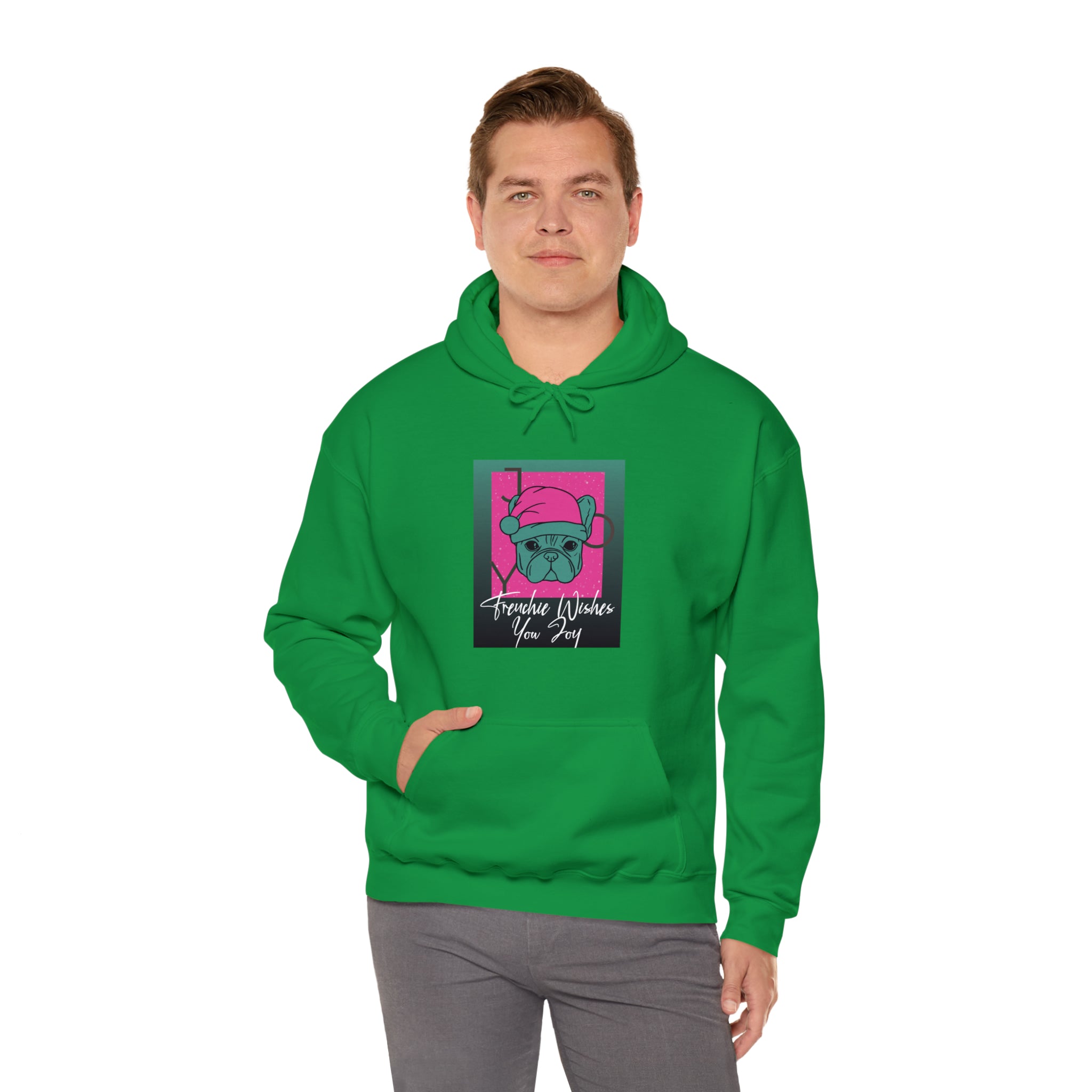 Frenchie Wishes Unisex Hoodie for Travel Comfort and Safety-fadou