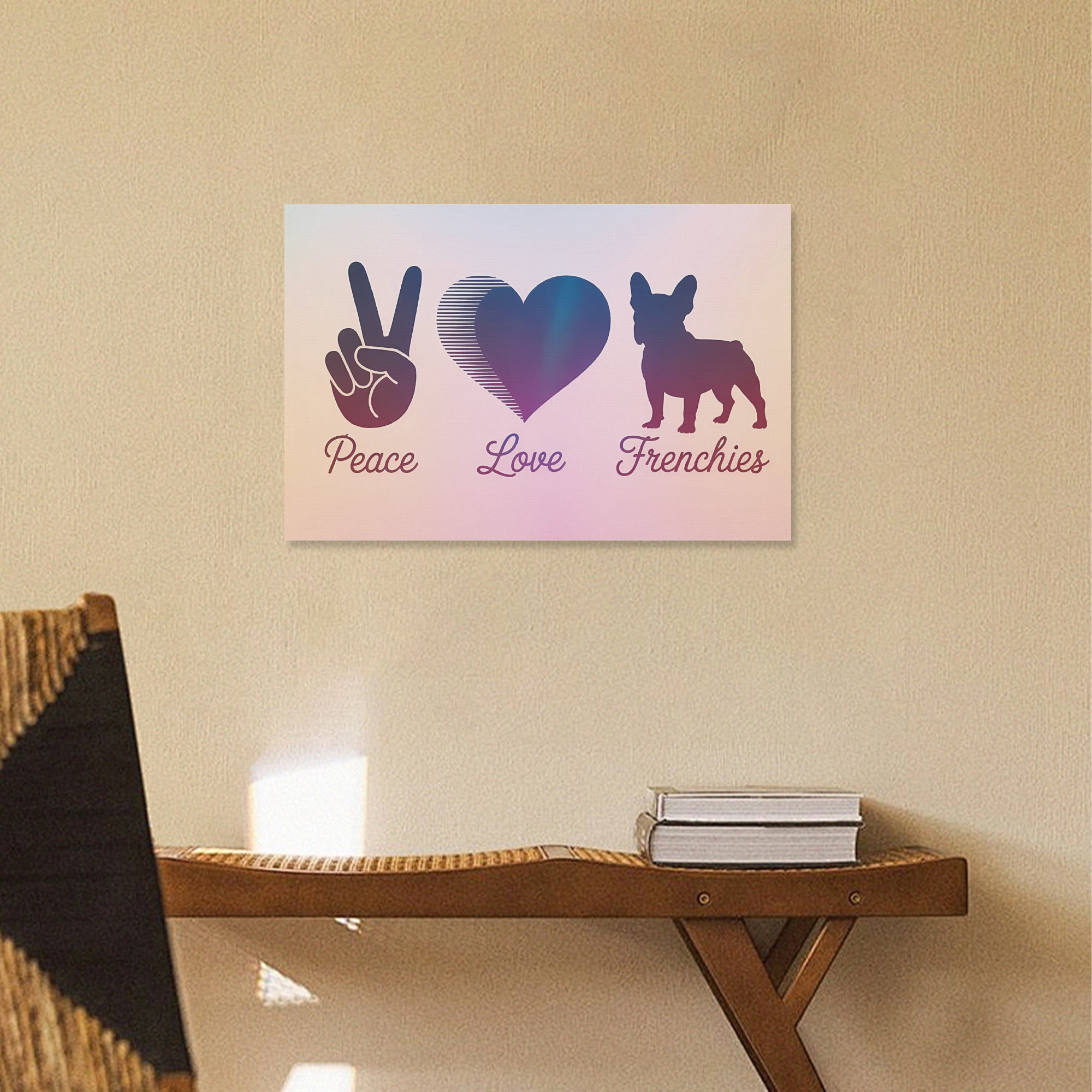 Myrtle Adorable Decorative Canvas for Frenchie Enthusiasts-fadou