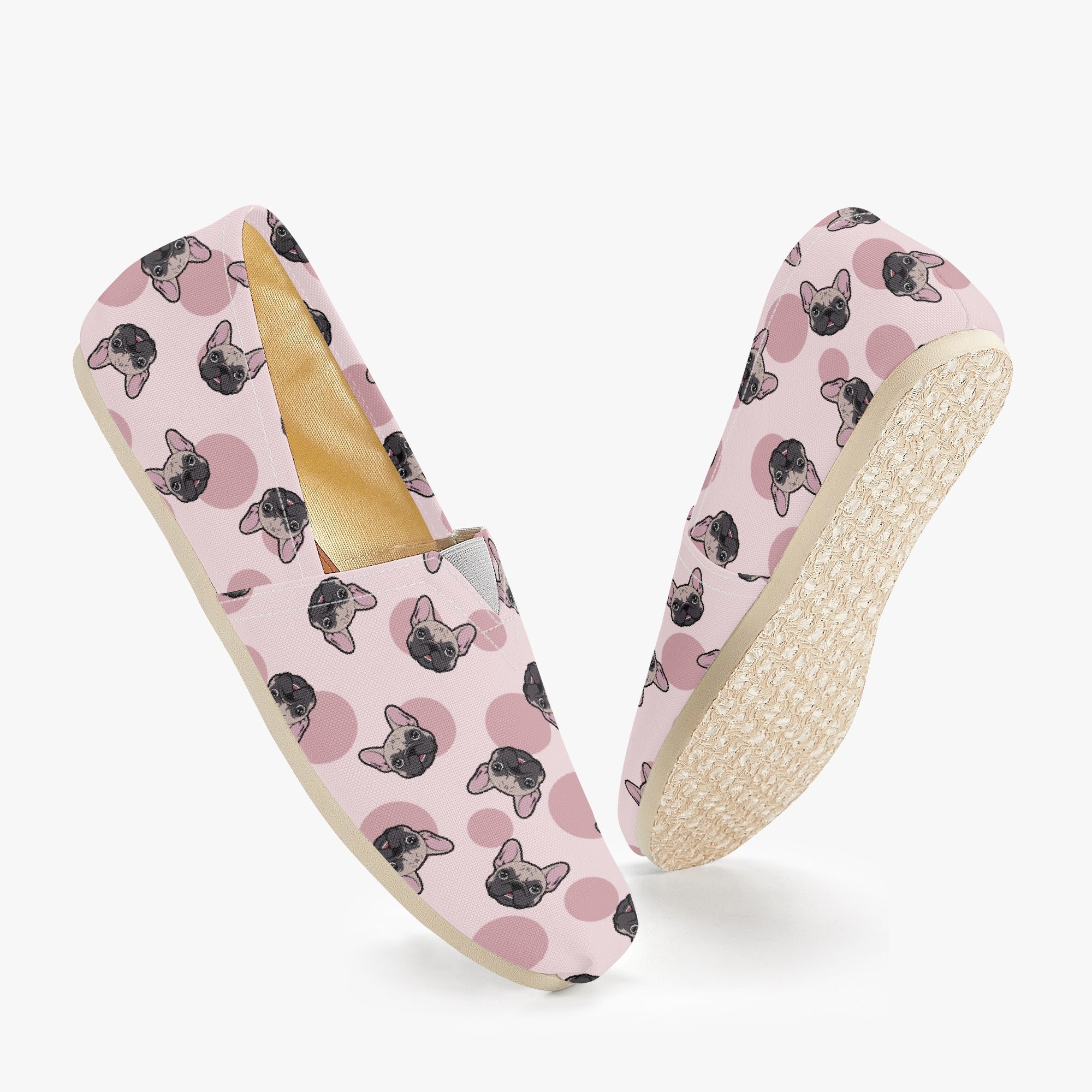 French Bulldog Casual Classic Sneakers for Frenchie Fans-fadou