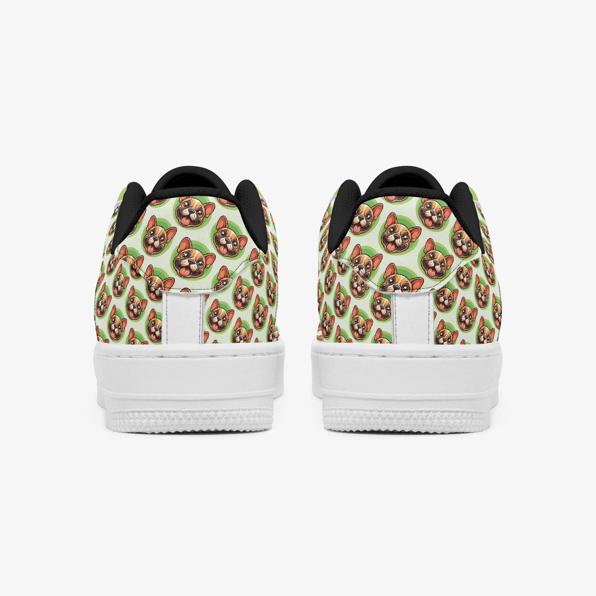 French Bulldog Leather High-Top Shoes for Dog Moms & Dads-fadou