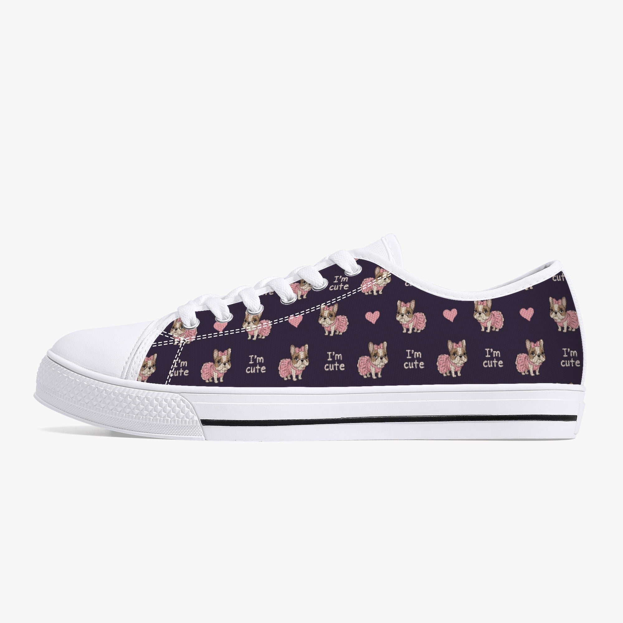 Prince Classic Canvas Sneakers for Frenchie Enthusiasts-fadou