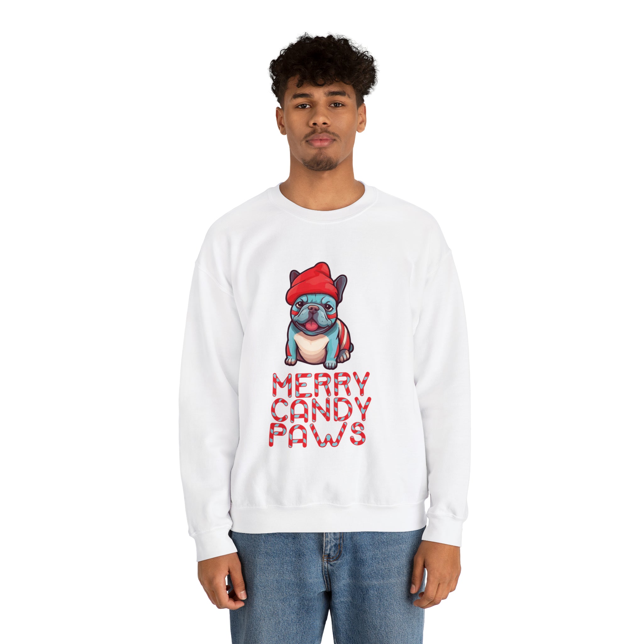 Candy French Bulldog Fleece Hoodie for Frenchie Enthusiasts-fadou