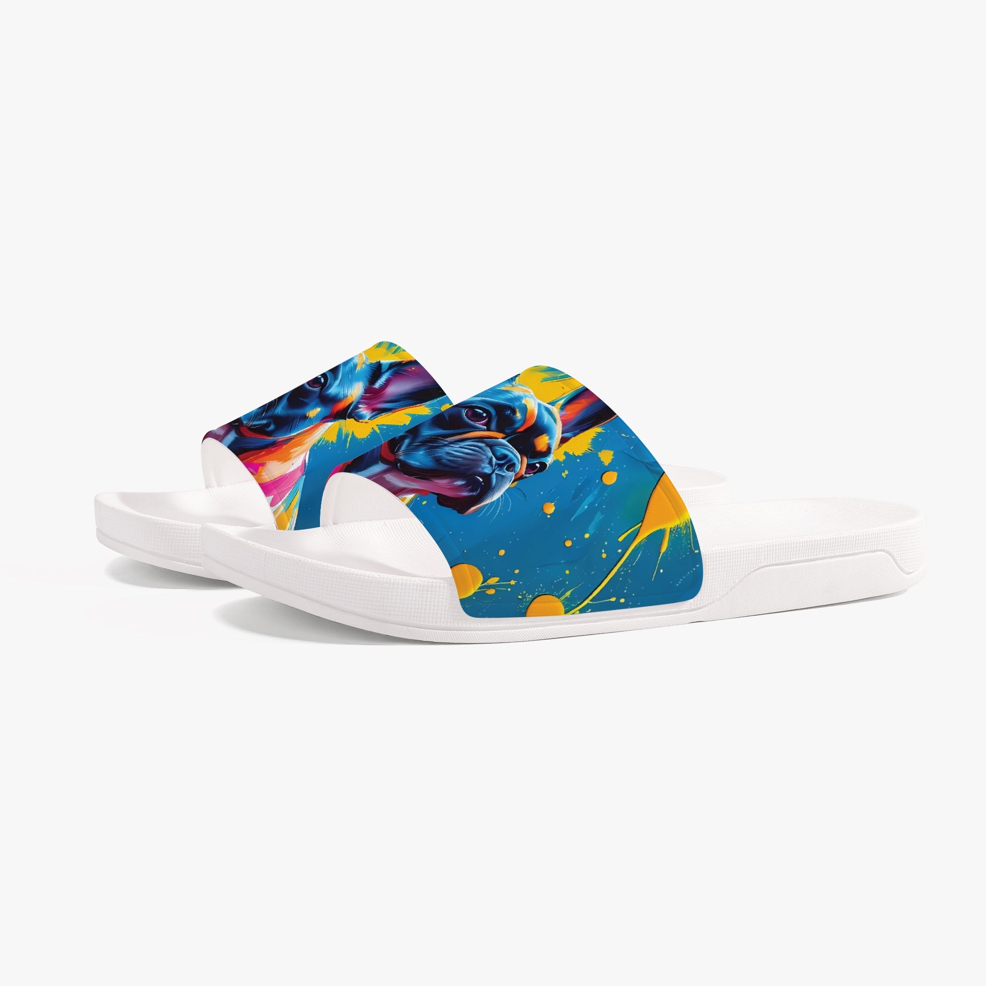 Brioche French Bulldog Casual Sandals for Dog Park Days-fadou
