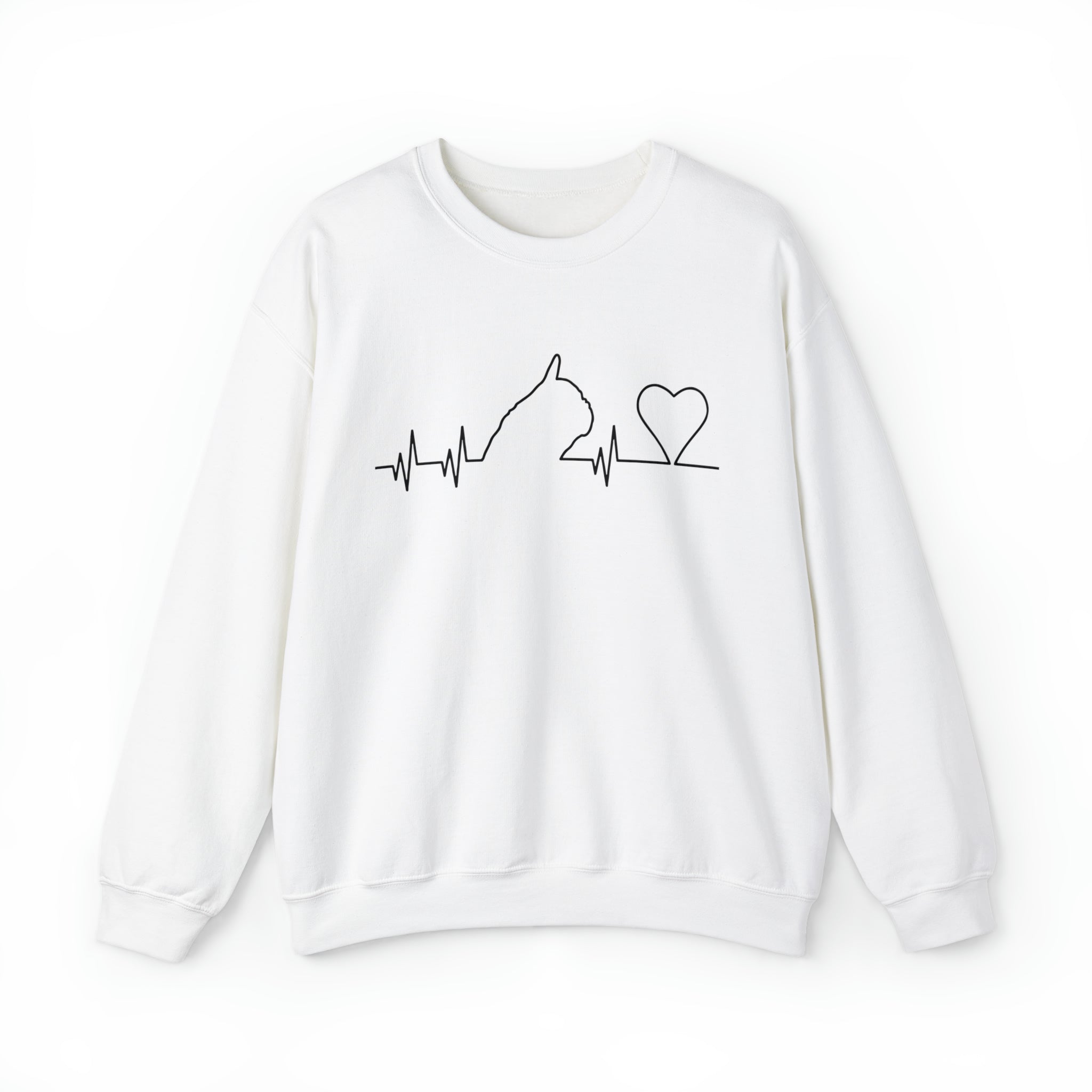 Frenchie ECG - Unisex Sweatshirt for Brachycephalic Dogs-fadou