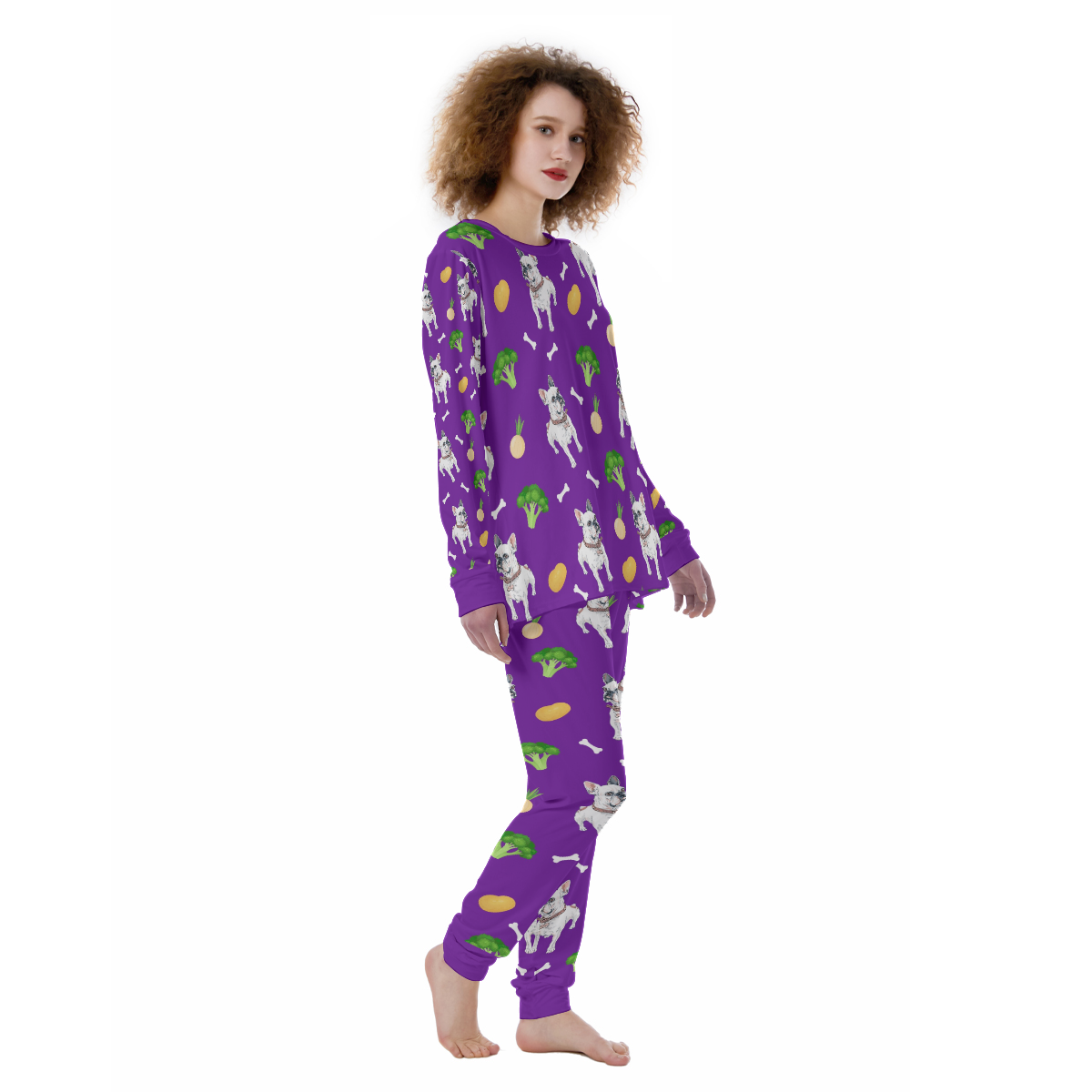 PENNY Frenchie Cozy Pajama Set for Frenchie Enthusiasts-fadou