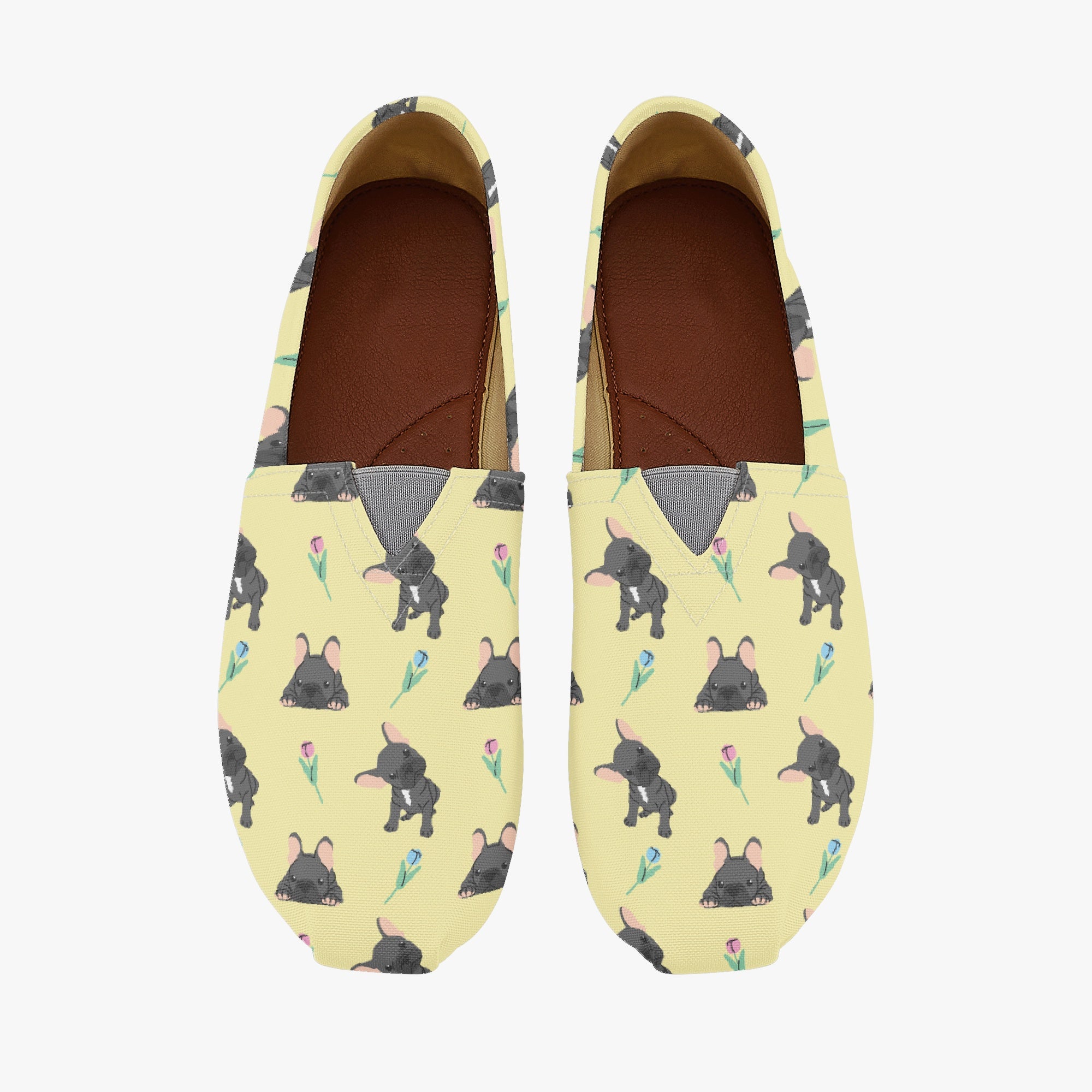 French Bulldog Casual Classic Sneakers for Everyday Wear-fadou