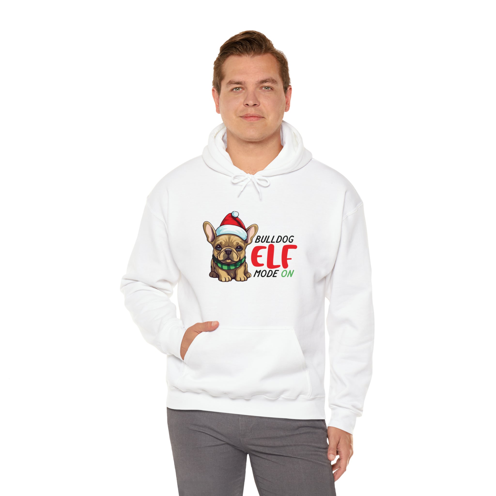 ELF French Bulldog Cotton Sweatshirt for Bulldog Owners-fadou