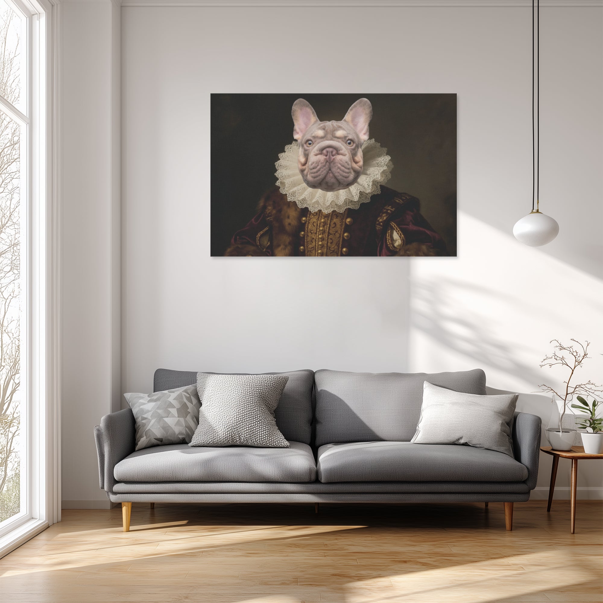 French Bulldog Personalized Decorative Canvas for Everyday Wear-fadou